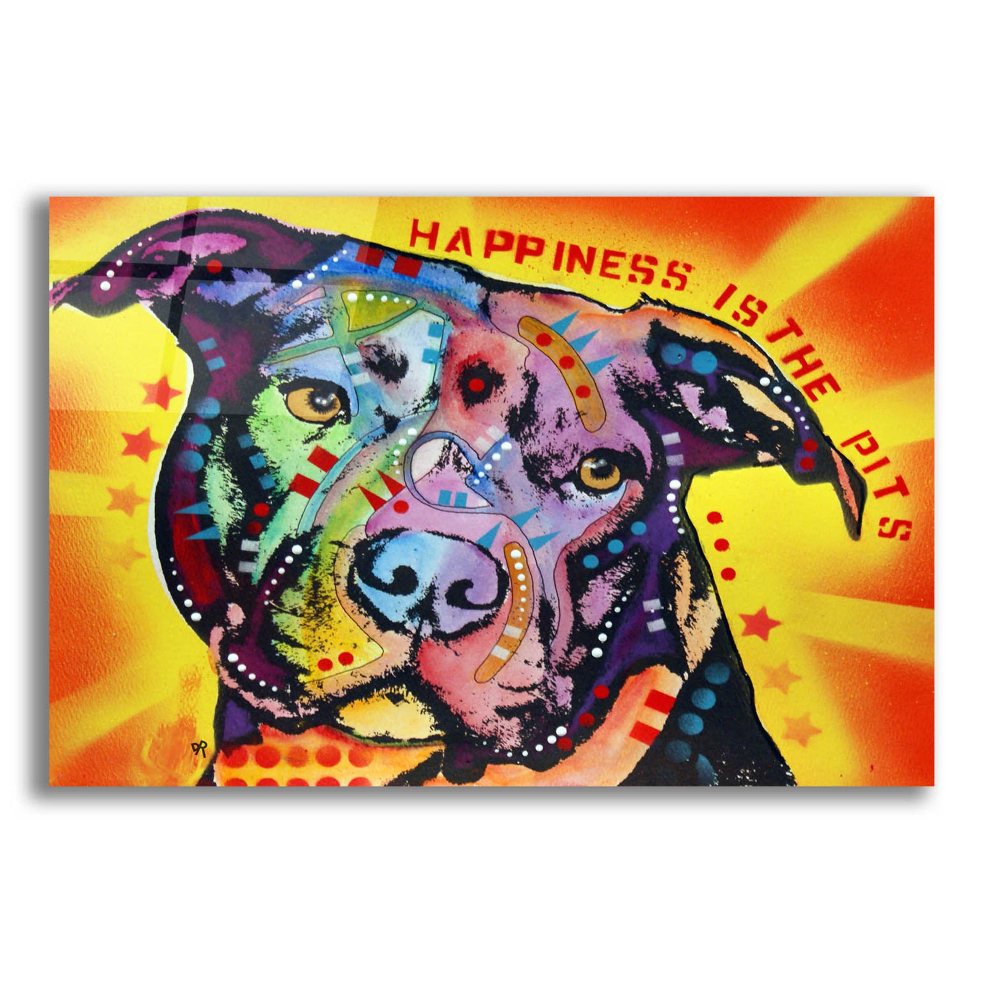 Epic Art 'Happiness Is The Pits Sunray' by Dean Russo, Acrylic Glass Wall Art,16x12