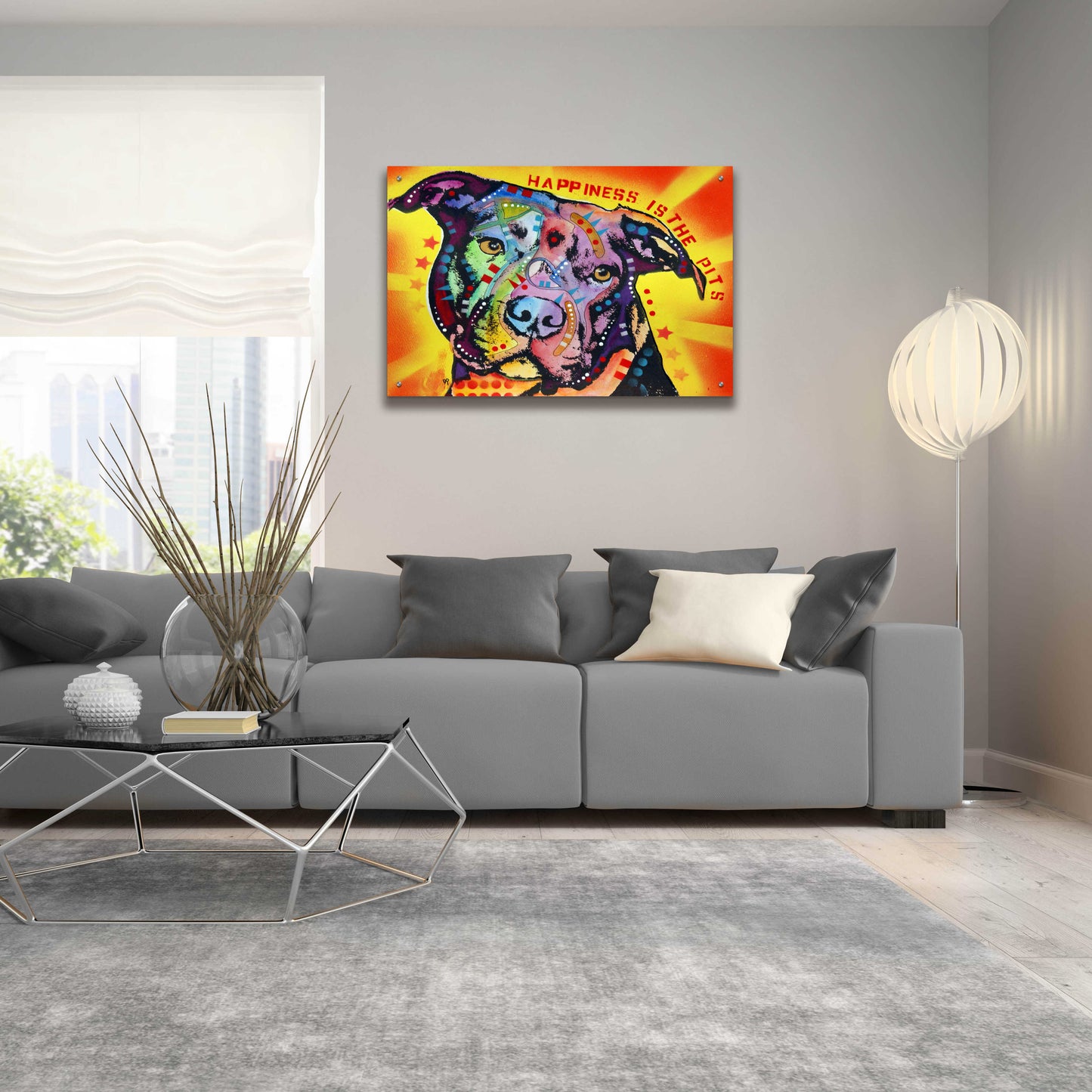 Epic Art 'Happiness Is The Pits Sunray' by Dean Russo, Acrylic Glass Wall Art,36x24