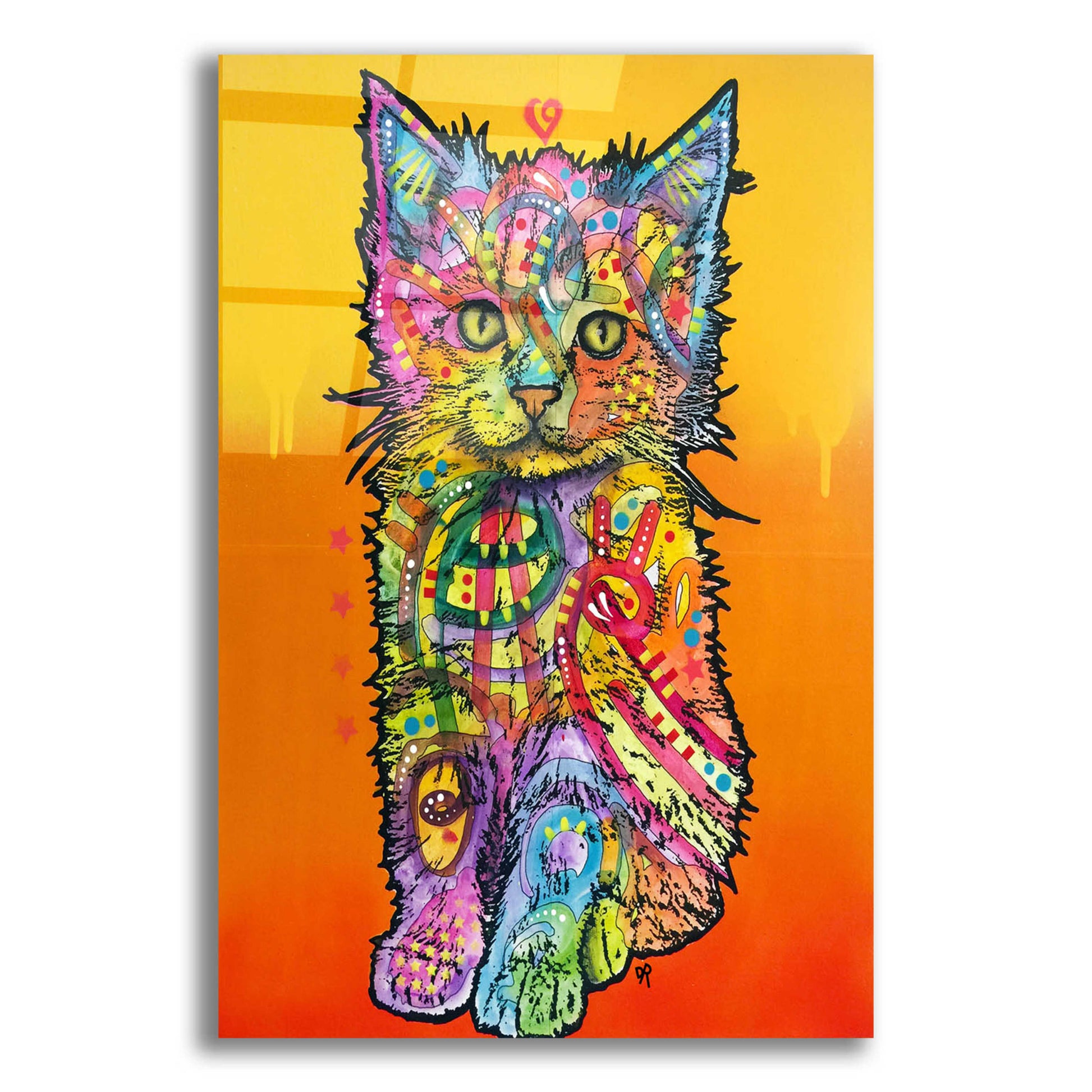 Epic Art 'Love Kitten' by Dean Russo, Acrylic Glass Wall Art,12x16