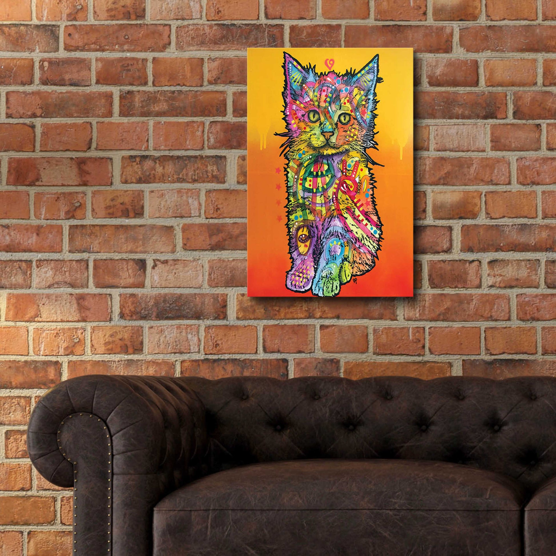 Epic Art 'Love Kitten' by Dean Russo, Acrylic Glass Wall Art,16x24