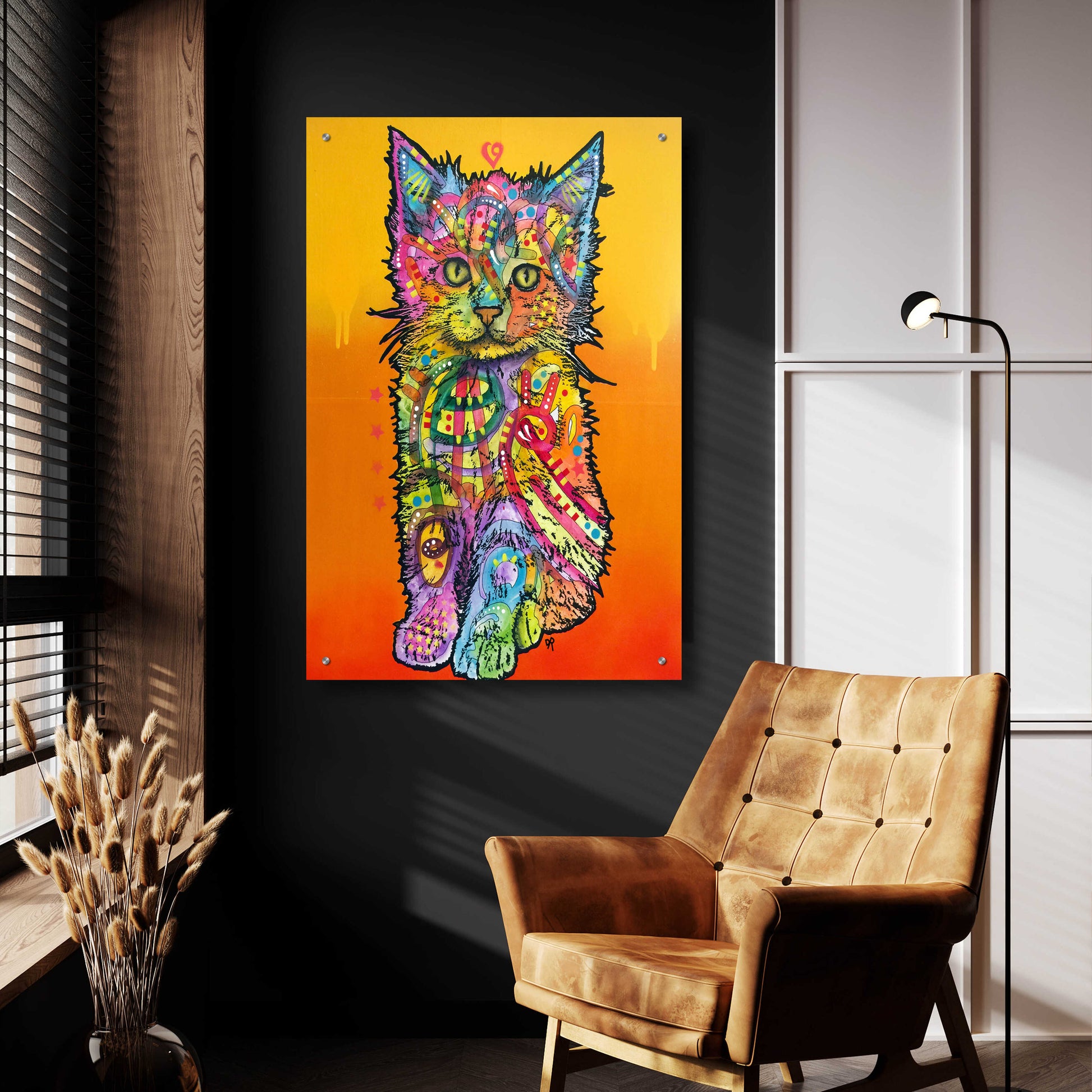 Epic Art 'Love Kitten' by Dean Russo, Acrylic Glass Wall Art,24x36