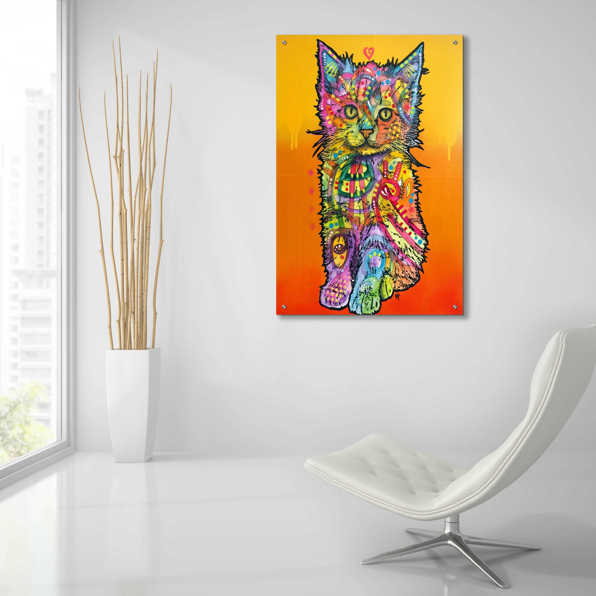 Epic Art 'Love Kitten' by Dean Russo, Acrylic Glass Wall Art,24x36