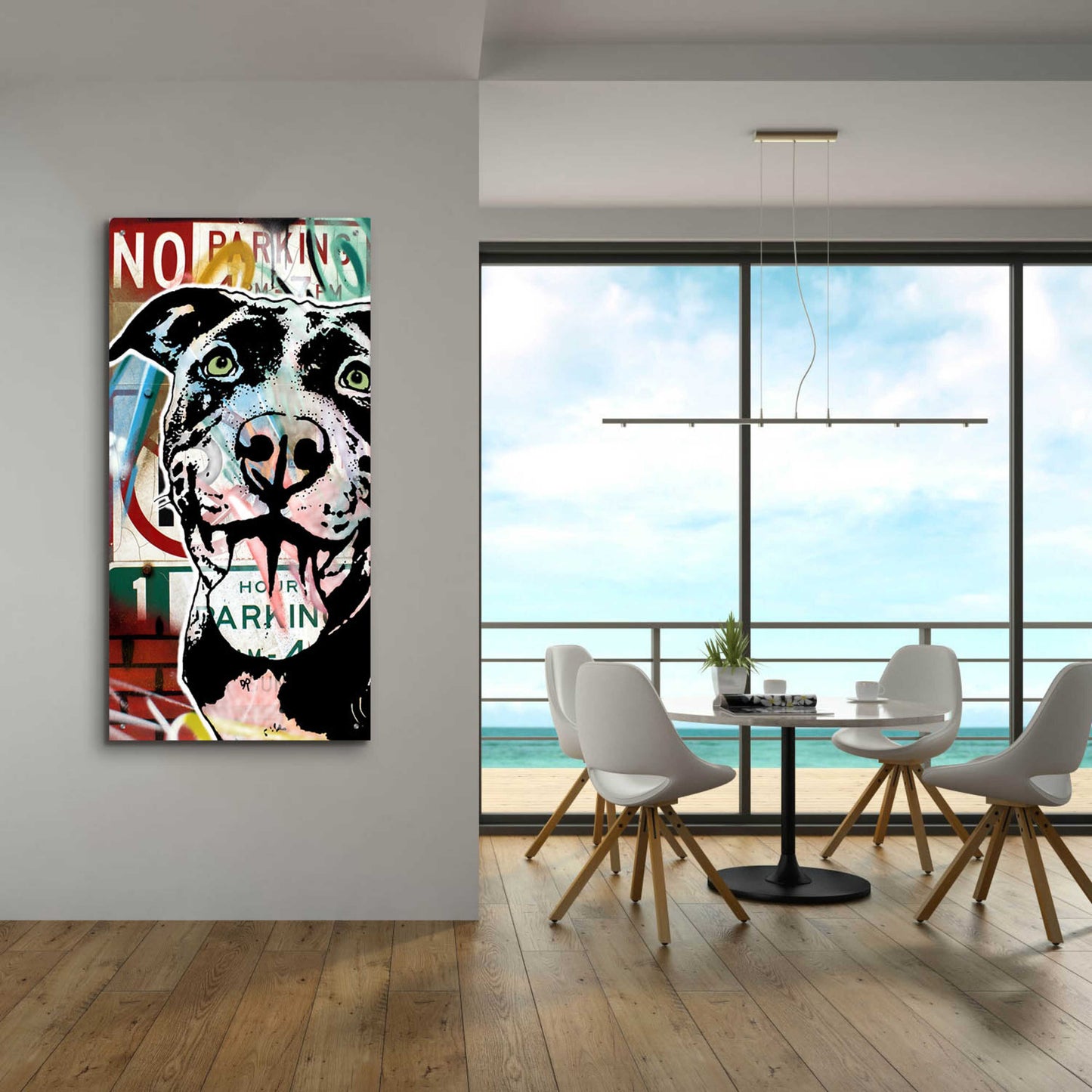 Epic Art 'MS Understood NO PARKING' by Dean Russo, Acrylic Glass Wall Art,24x48