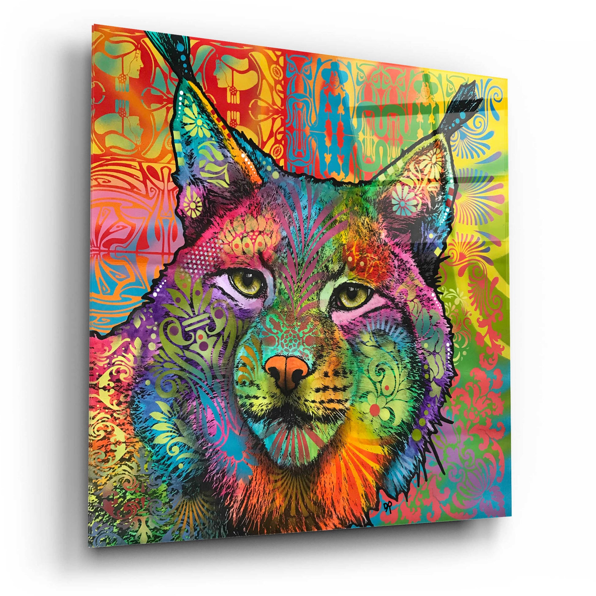 Epic Art 'The Lynx' by Dean Russo, Acrylic Glass Wall Art,12x12