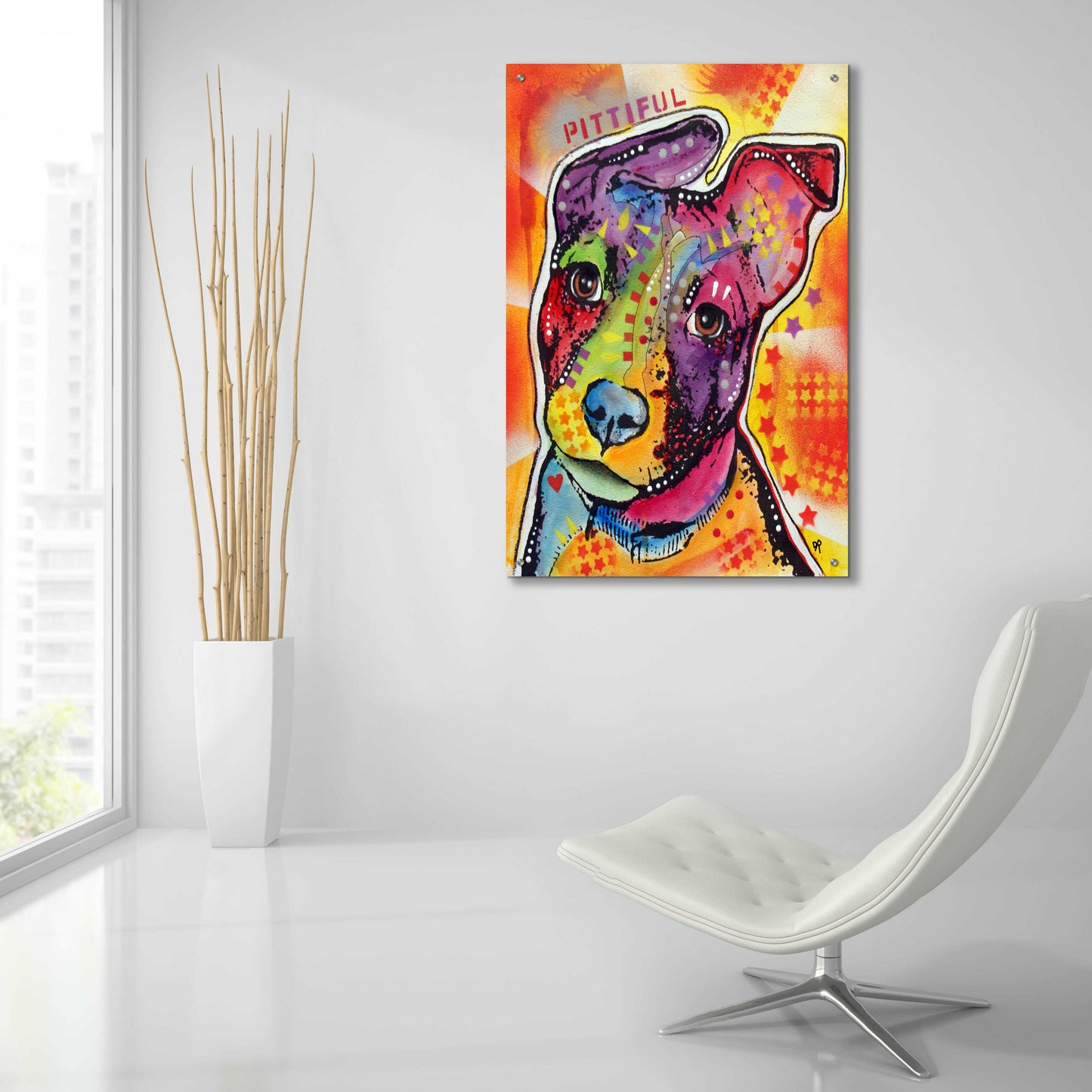 Epic Art 'Pittiful' by Dean Russo, Acrylic Glass Wall Art,24x36