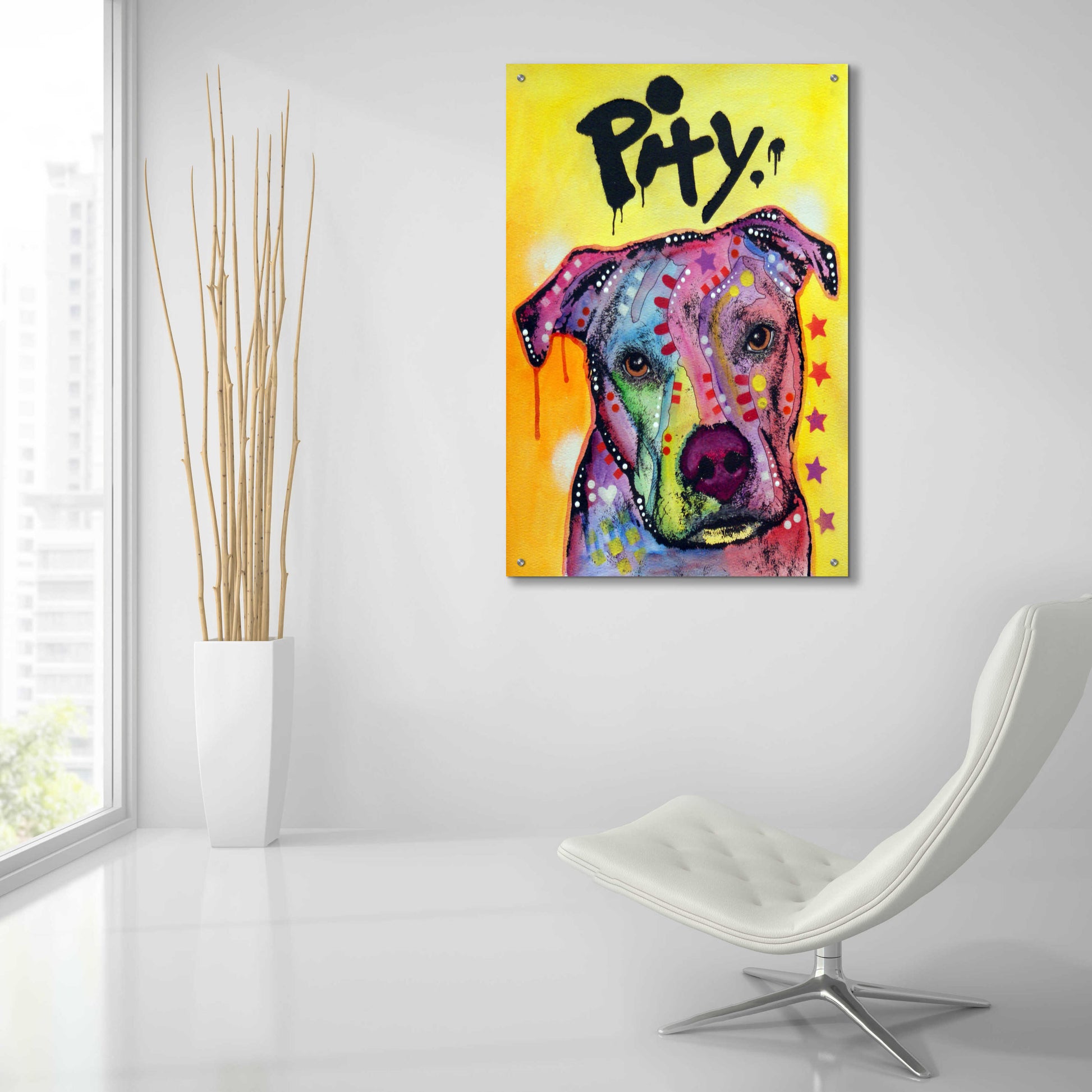 Epic Art 'Pity II' by Dean Russo, Acrylic Glass Wall Art,24x36