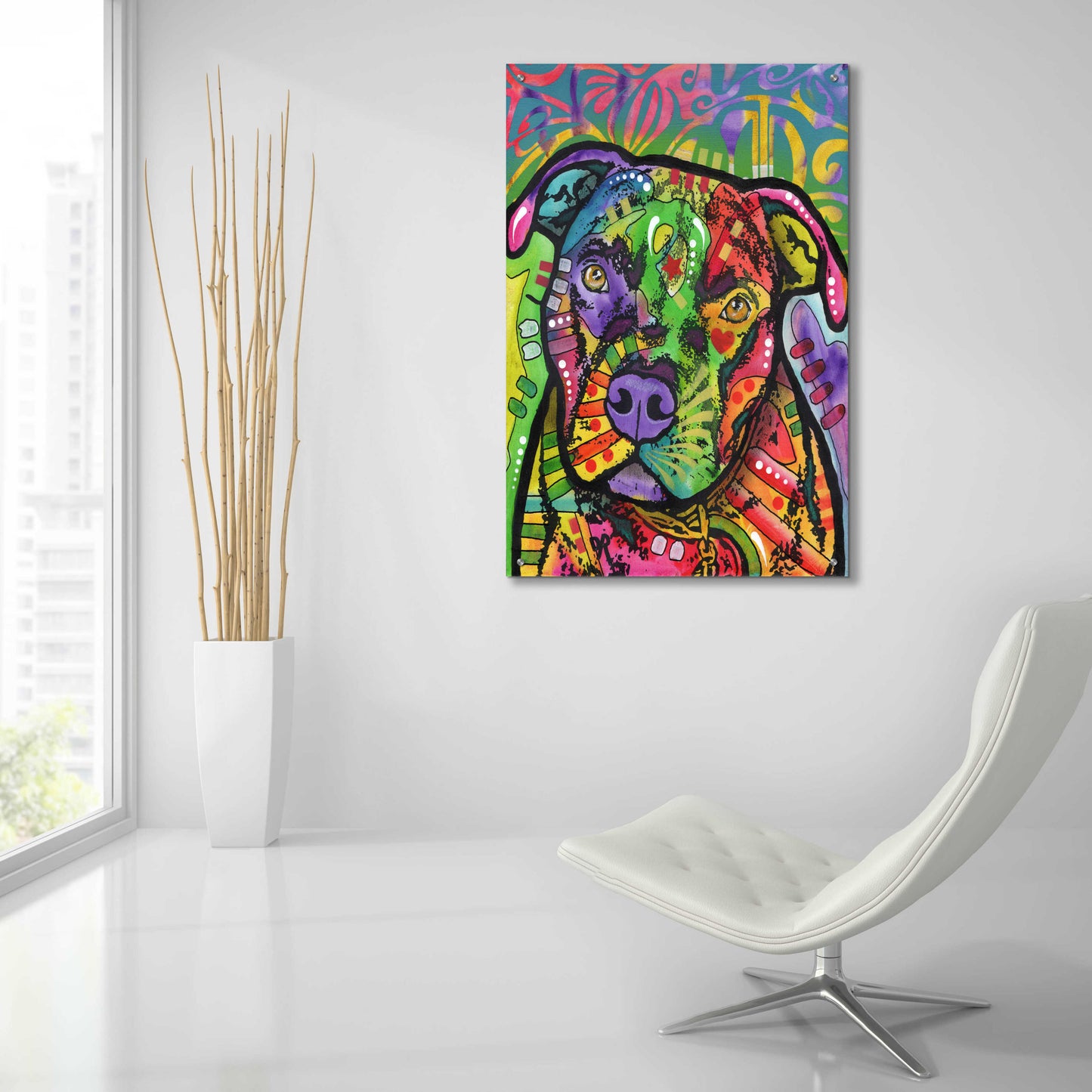 Epic Art 'Hank' by Dean Russo, Acrylic Glass Wall Art,24x36