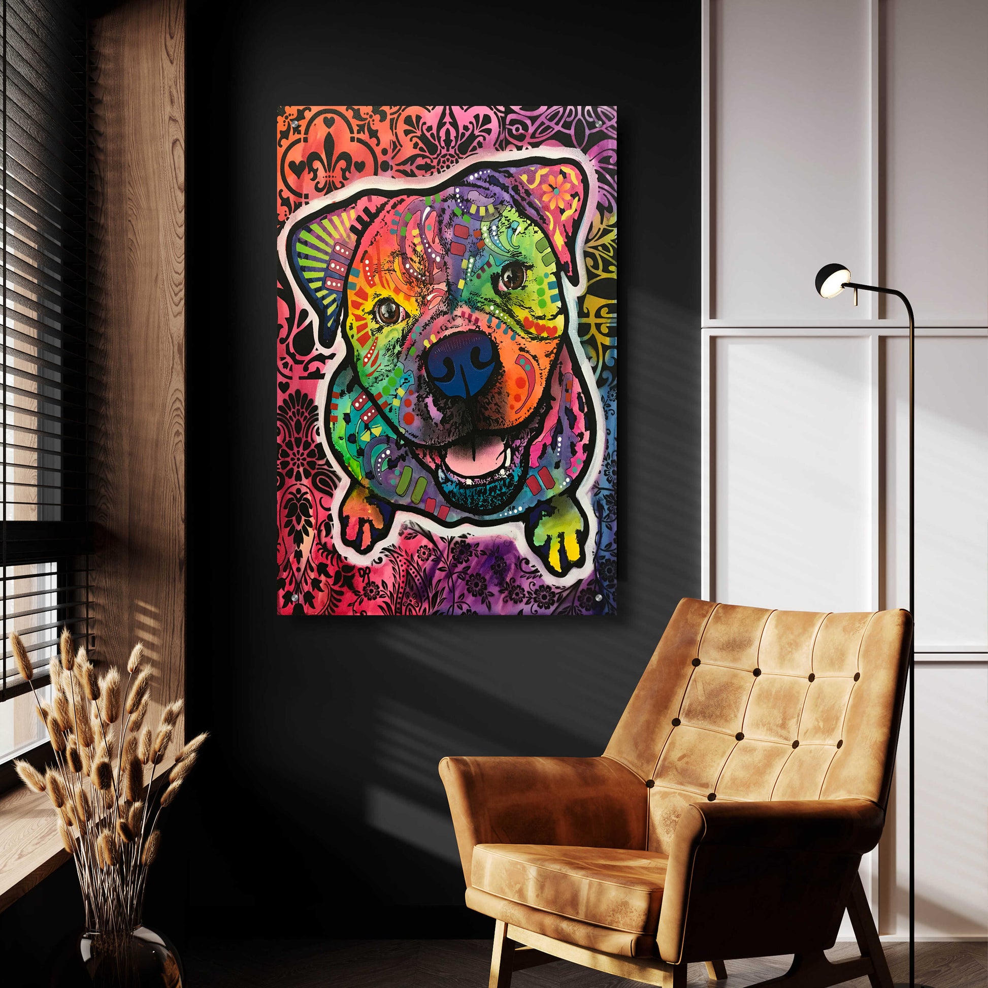 Epic Art 'Pete' by Dean Russo, Acrylic Glass Wall Art,24x36