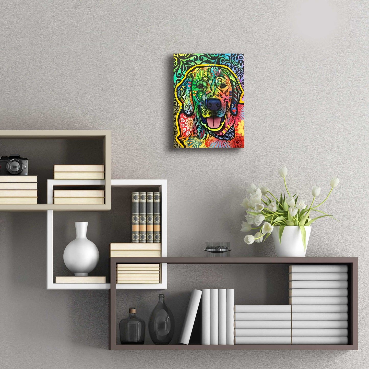 Epic Art 'Mikey ' by Dean Russo, Acrylic Glass Wall Art,12x16