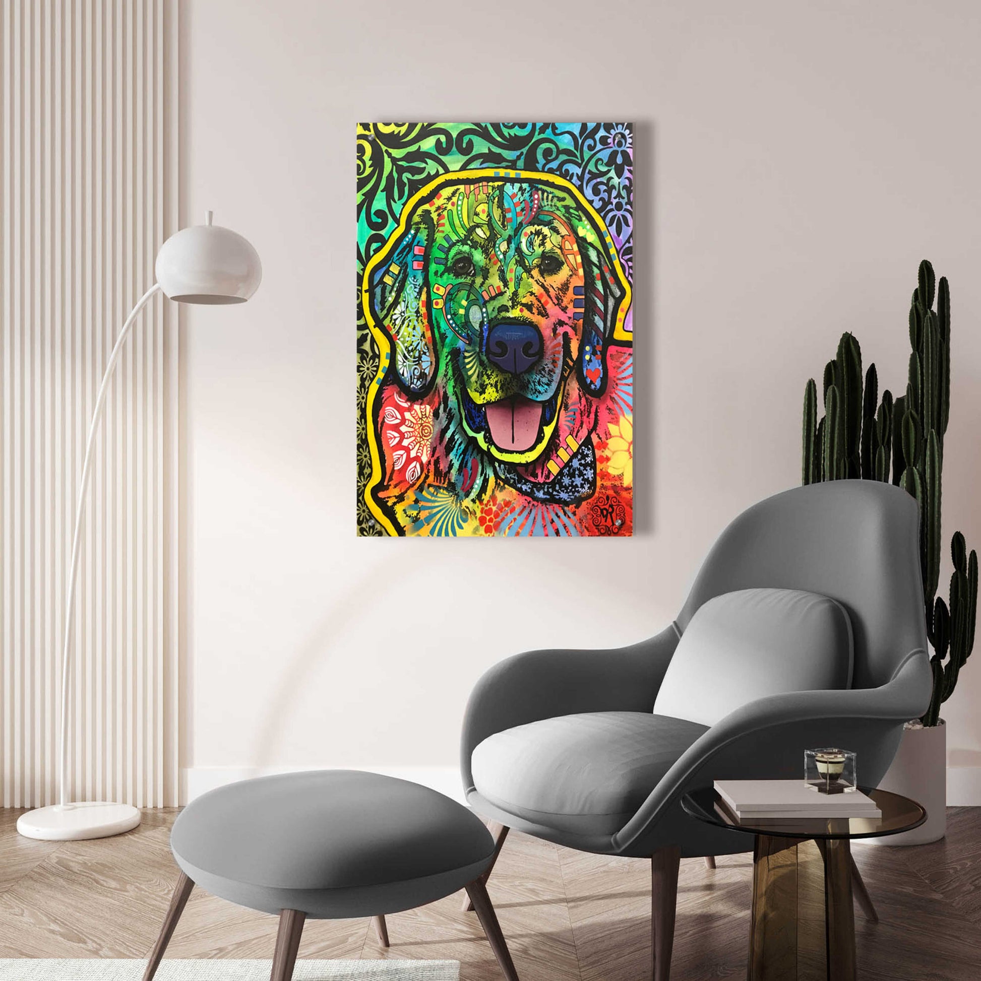 Epic Art 'Mikey ' by Dean Russo, Acrylic Glass Wall Art,24x36