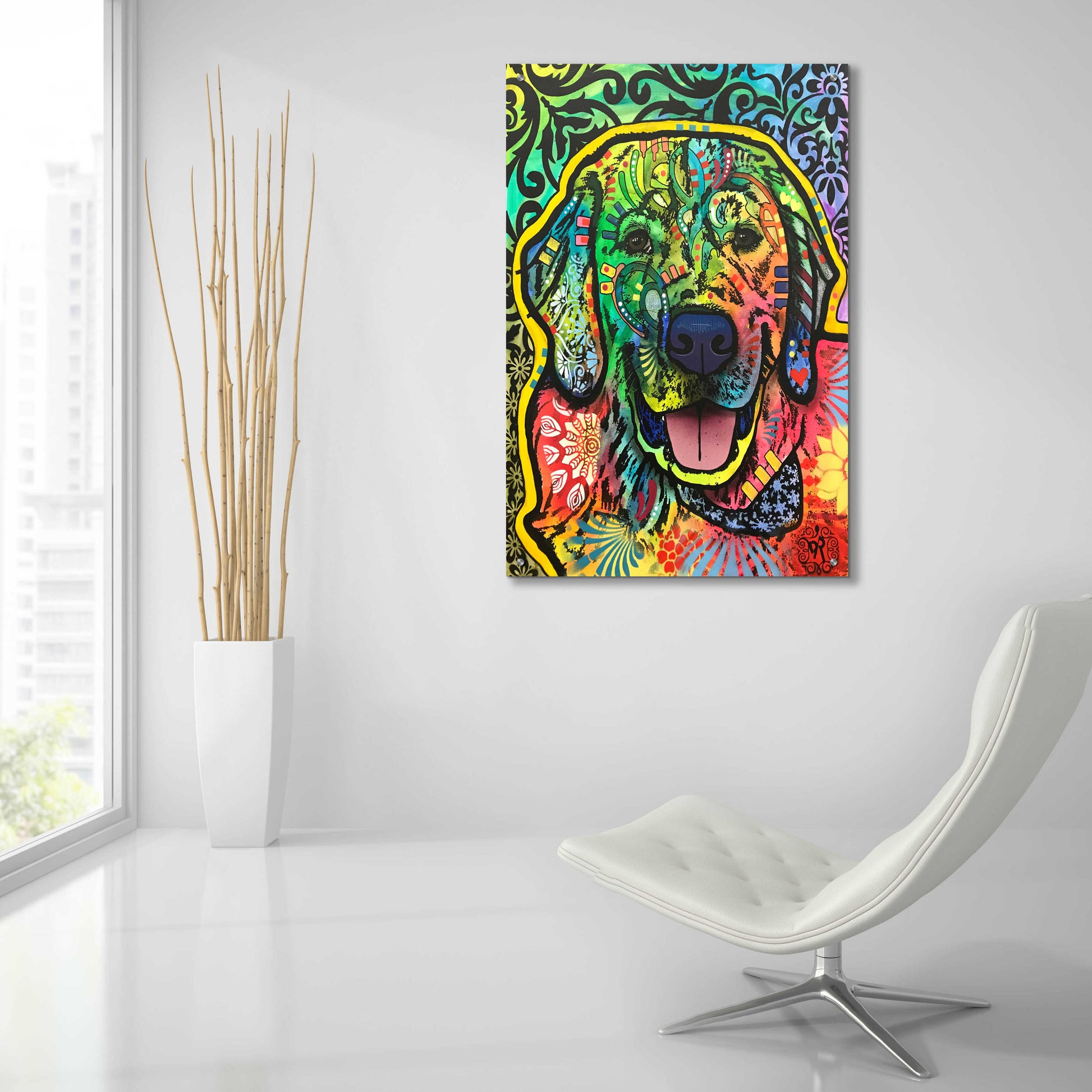 Epic Art 'Mikey ' by Dean Russo, Acrylic Glass Wall Art,24x36