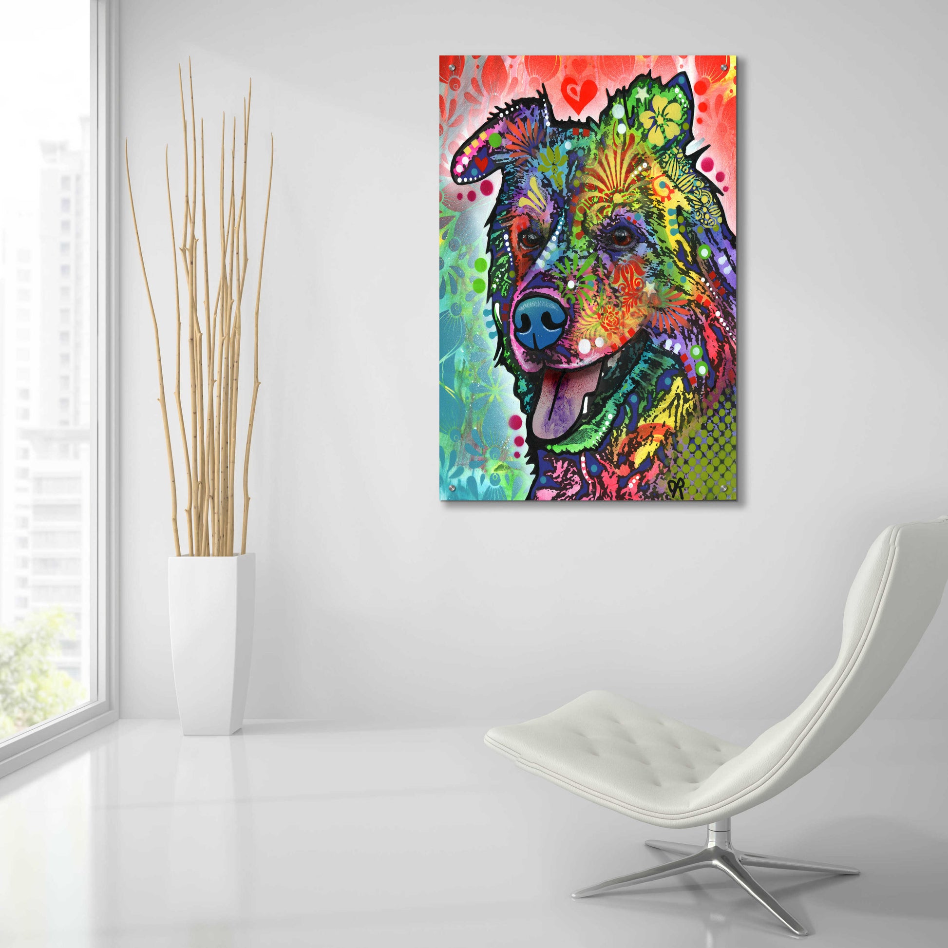 Epic Art 'Molly Rose' by Dean Russo, Acrylic Glass Wall Art,24x36