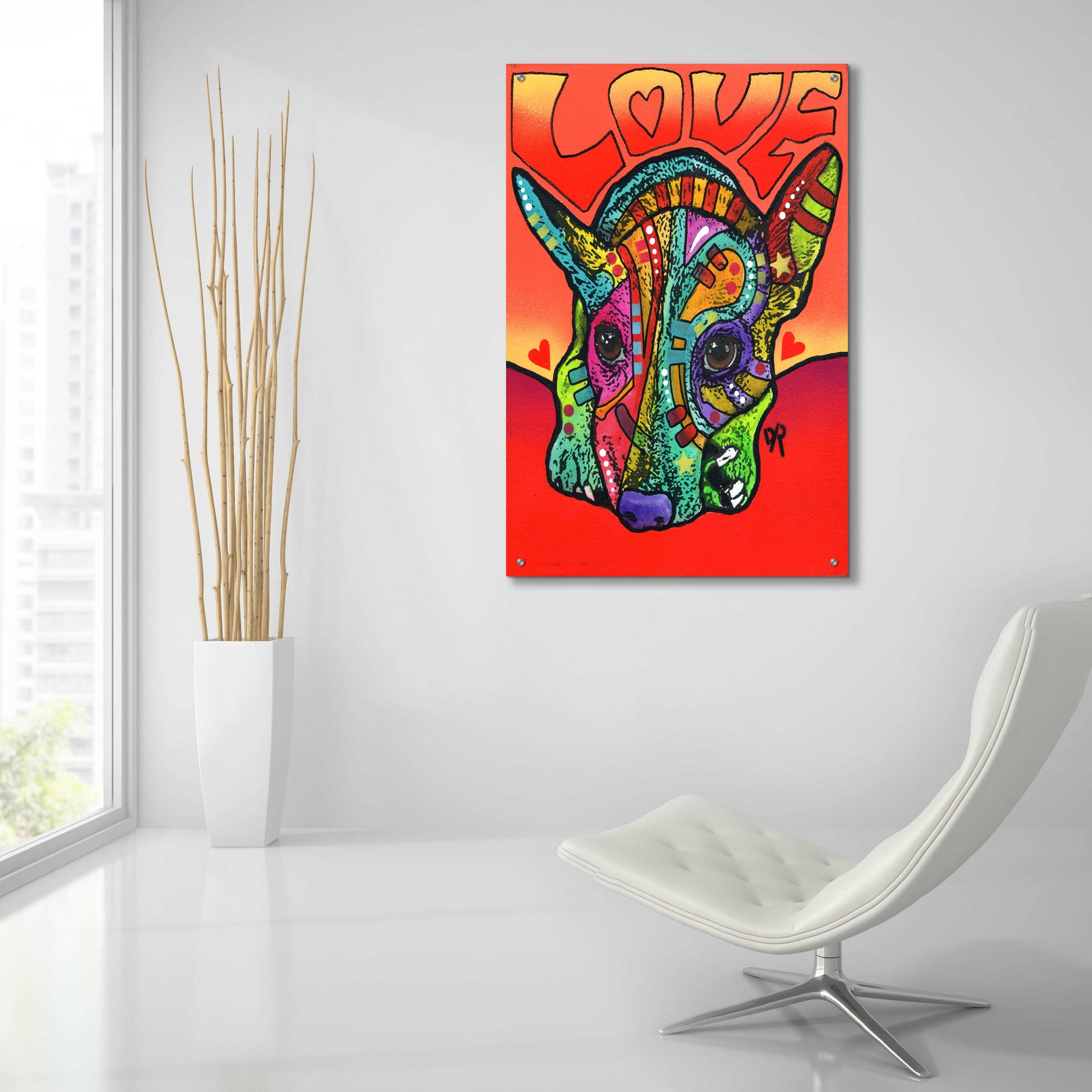 Epic Art 'Ralphy' by Dean Russo, Acrylic Glass Wall Art,24x36