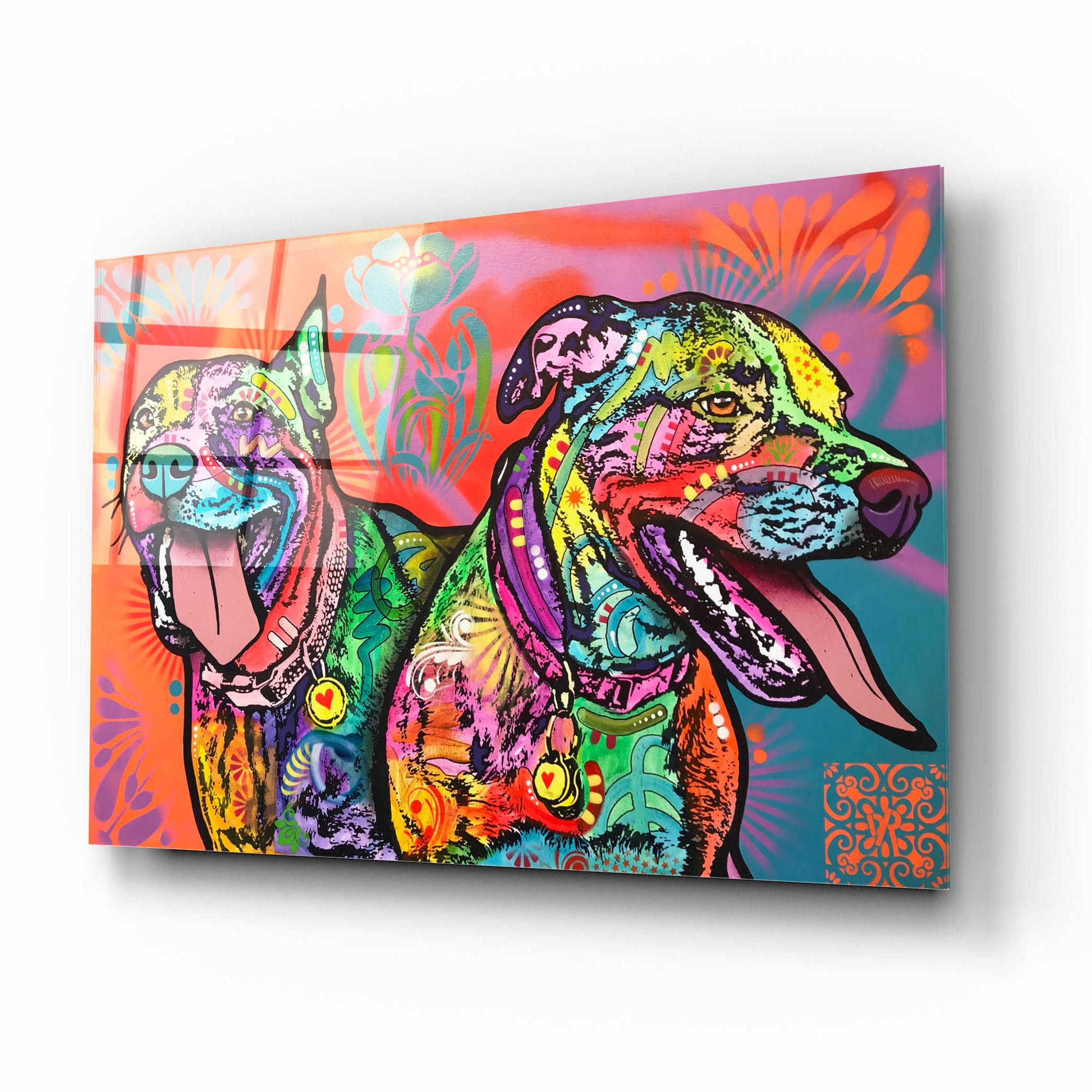 Epic Art 'Double the Fun' by Dean Russo, Acrylic Glass Wall Art,16x12