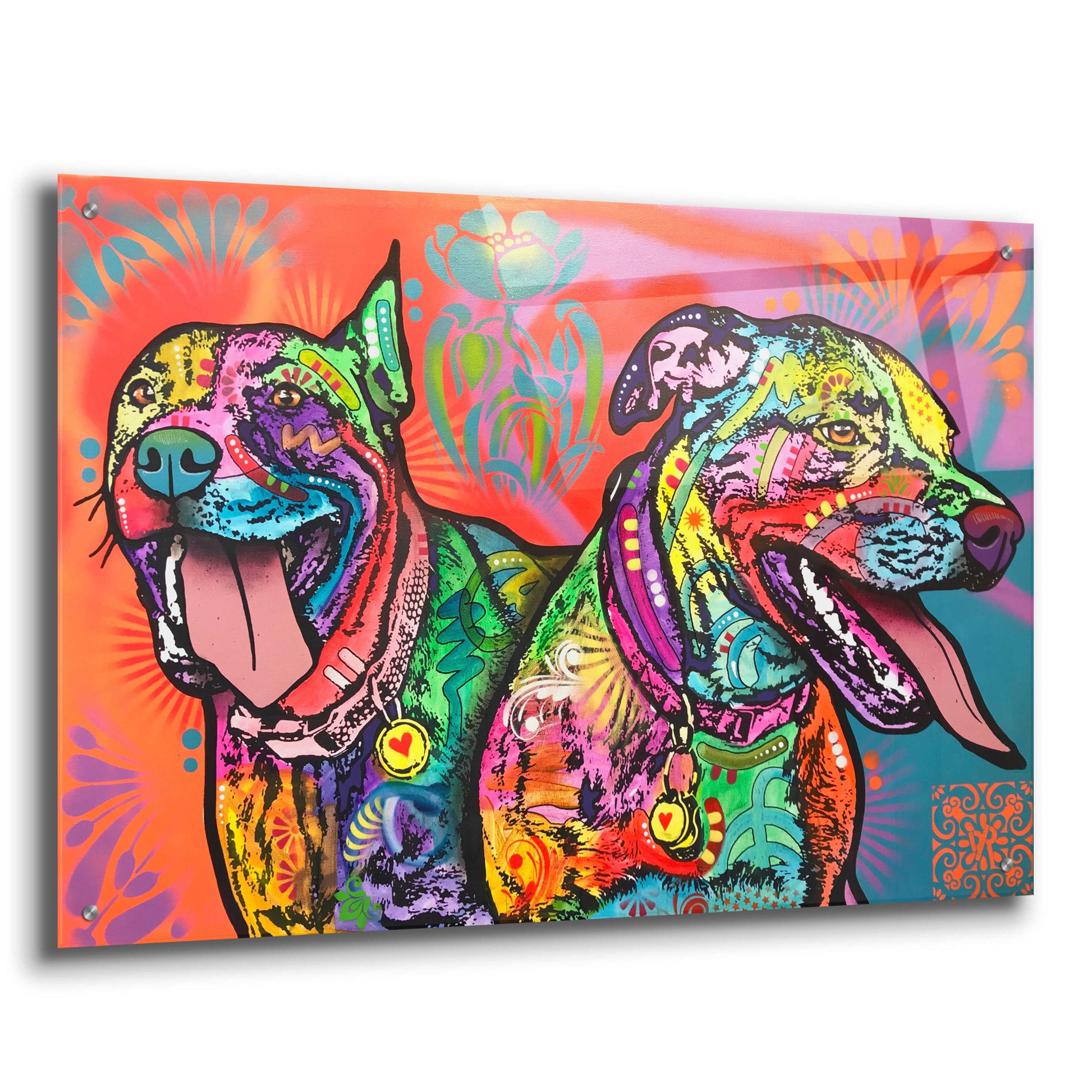 Epic Art 'Double the Fun' by Dean Russo, Acrylic Glass Wall Art,36x24