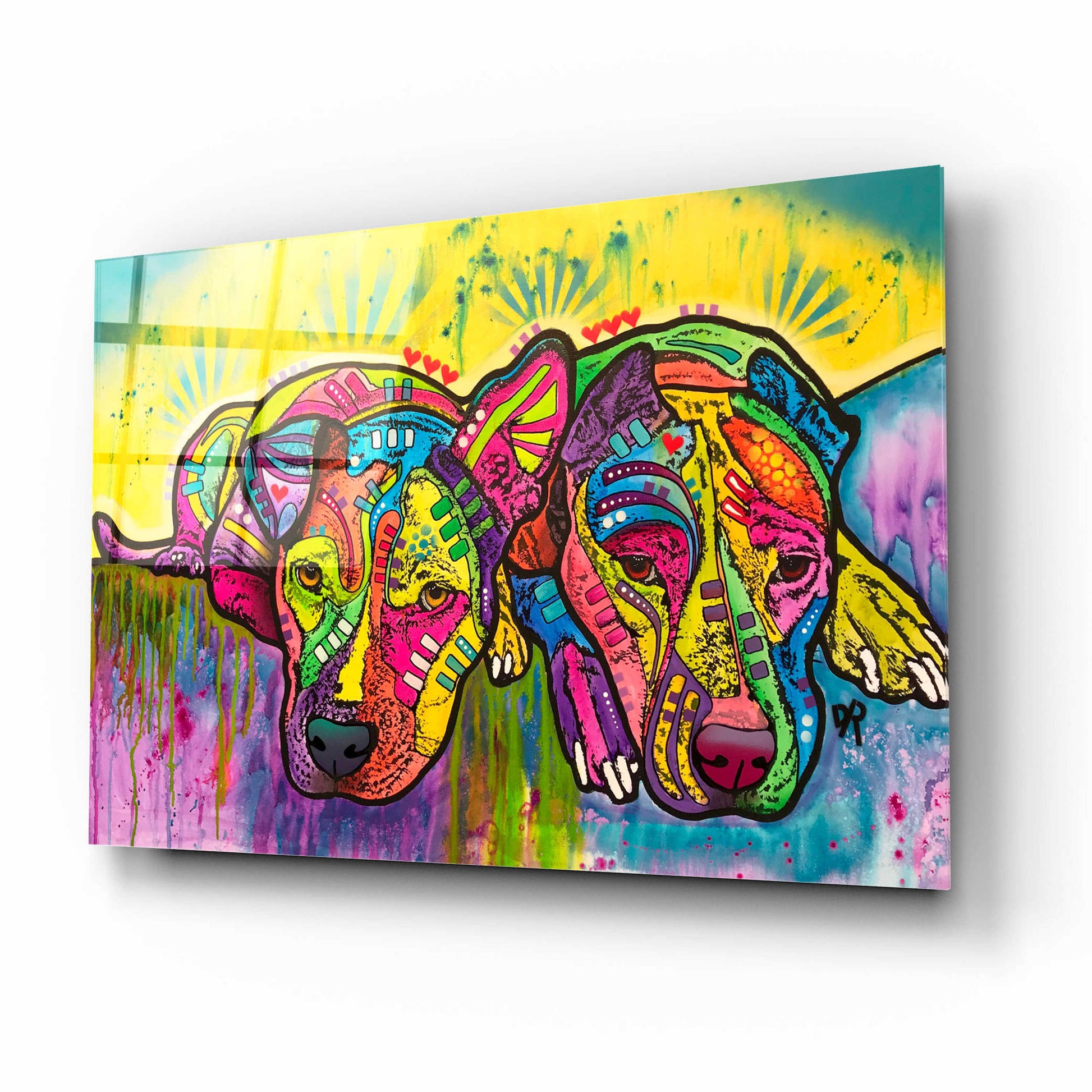 Epic Art 'Dofka And Stella' by Dean Russo, Acrylic Glass Wall Art,16x12