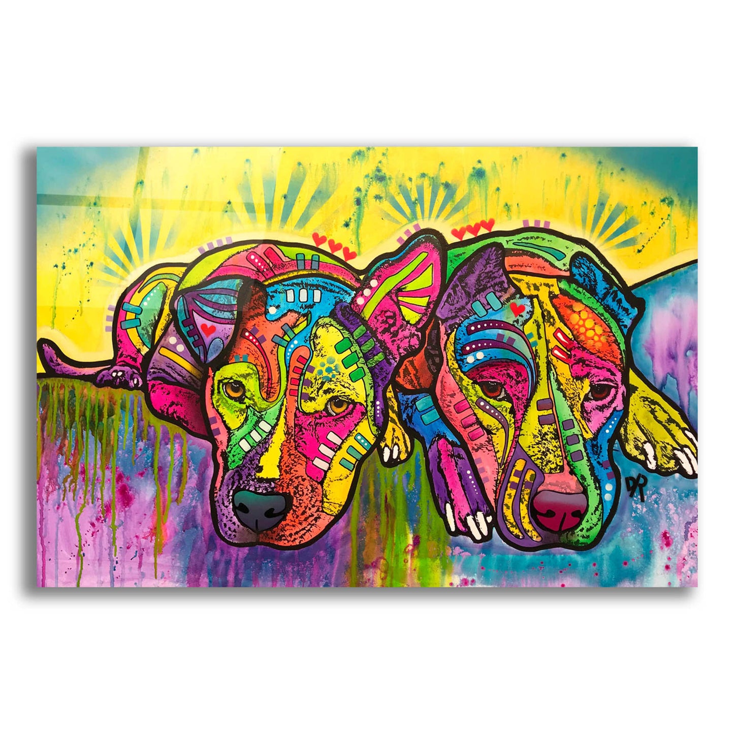 Epic Art 'Dofka And Stella' by Dean Russo, Acrylic Glass Wall Art,16x12