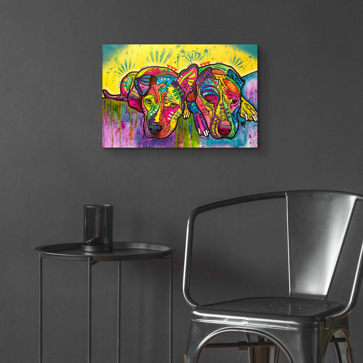 Epic Art 'Dofka And Stella' by Dean Russo, Acrylic Glass Wall Art,24x16