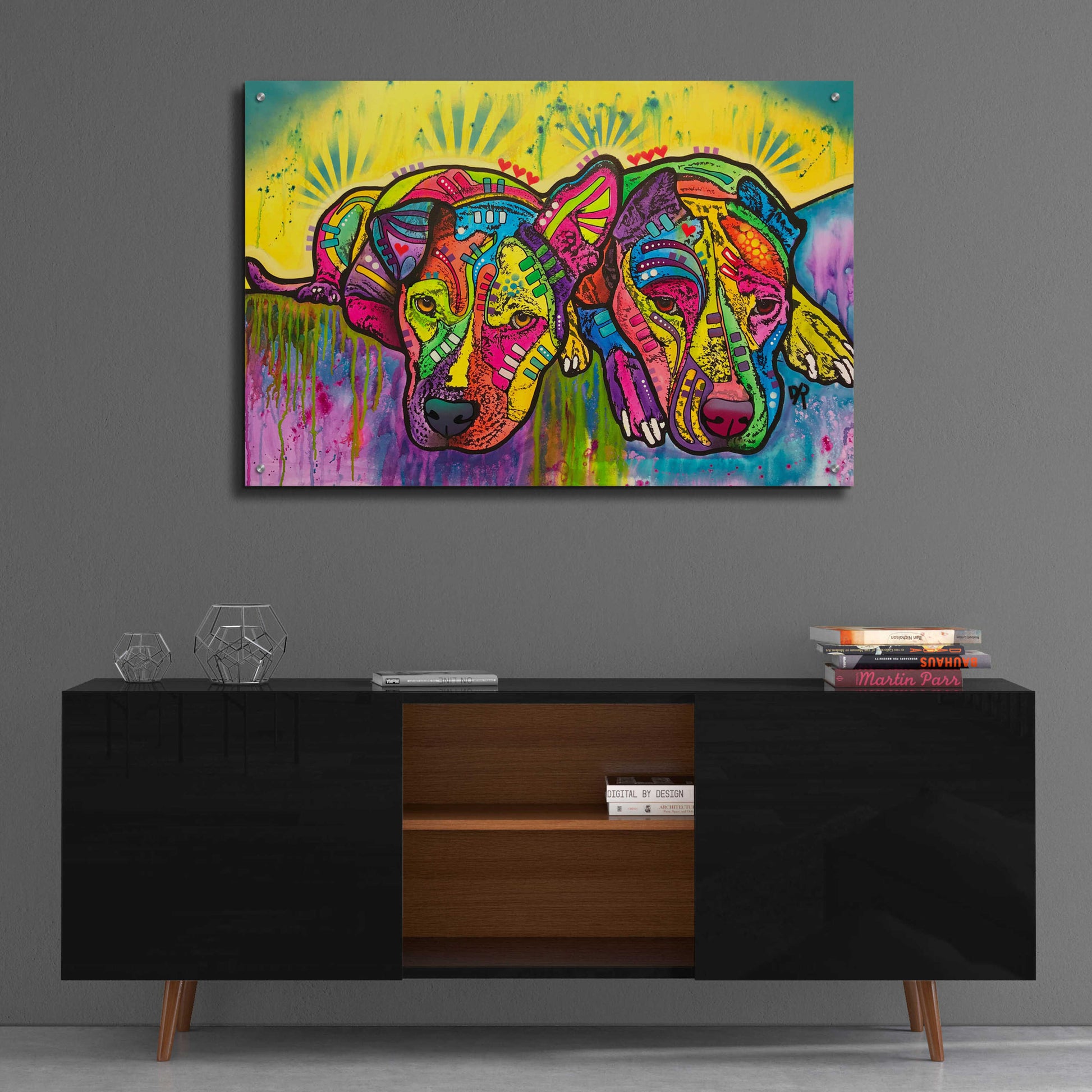 Epic Art 'Dofka And Stella' by Dean Russo, Acrylic Glass Wall Art,36x24