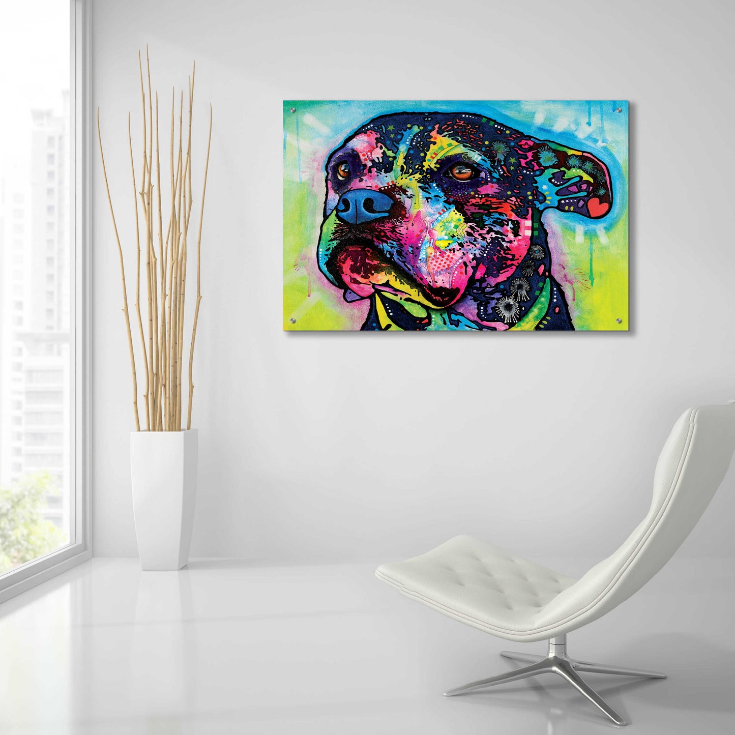Epic Art 'Anni' by Dean Russo, Acrylic Glass Wall Art,36x24