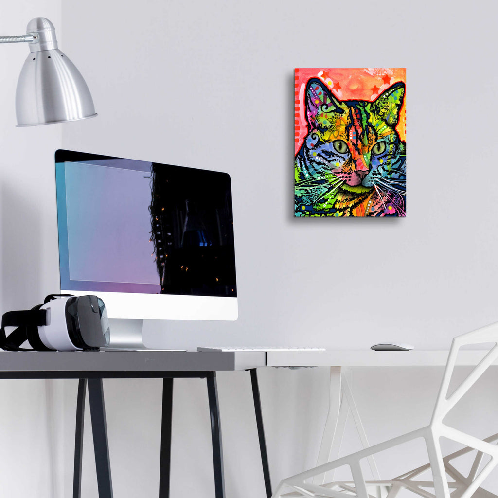 Epic Art 'CAT' by Dean Russo, Acrylic Glass Wall Art,12x16