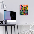 Epic Art 'CAT' by Dean Russo, Acrylic Glass Wall Art,12x16
