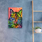 Epic Art 'CAT' by Dean Russo, Acrylic Glass Wall Art,16x24