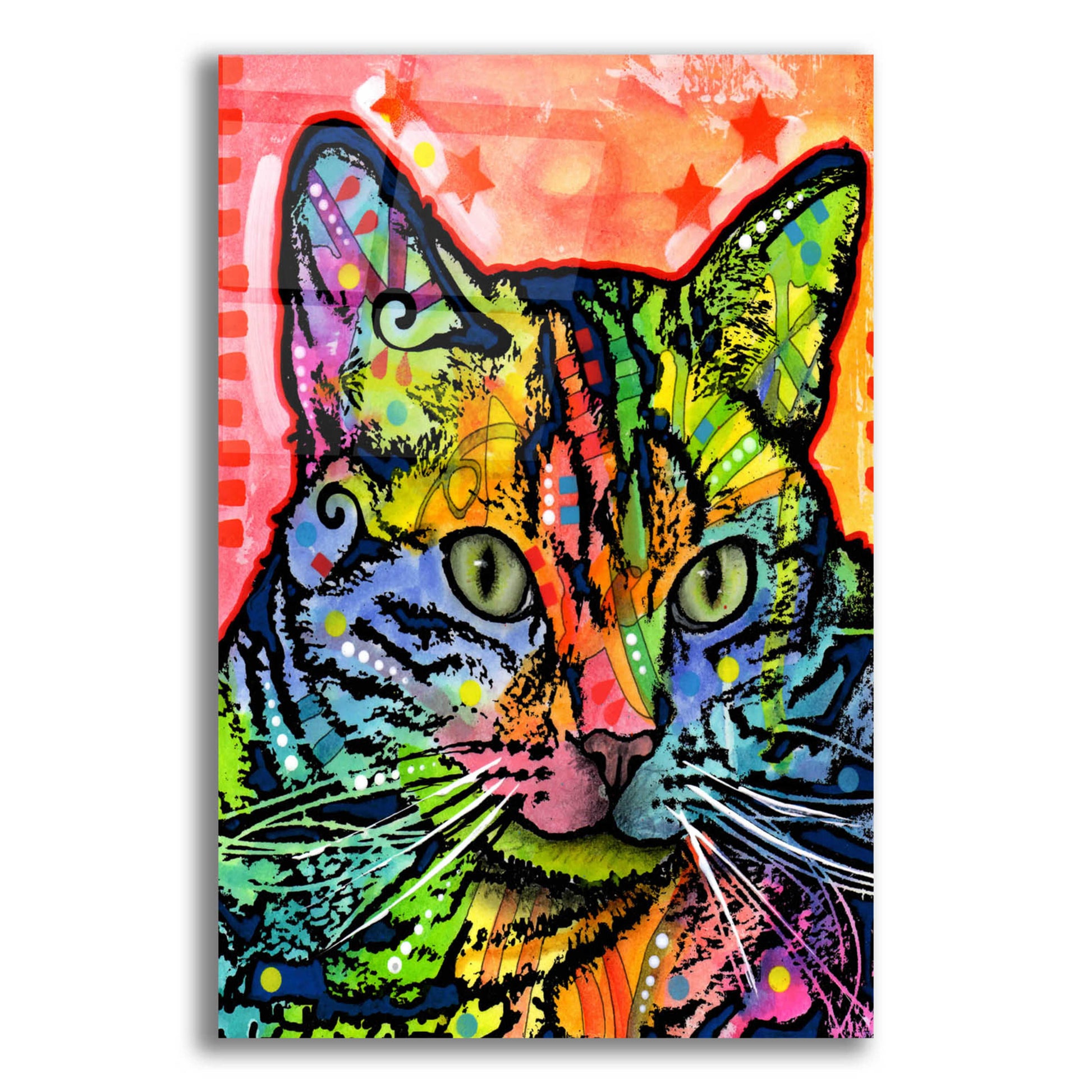 Epic Art 'CAT' by Dean Russo, Acrylic Glass Wall Art