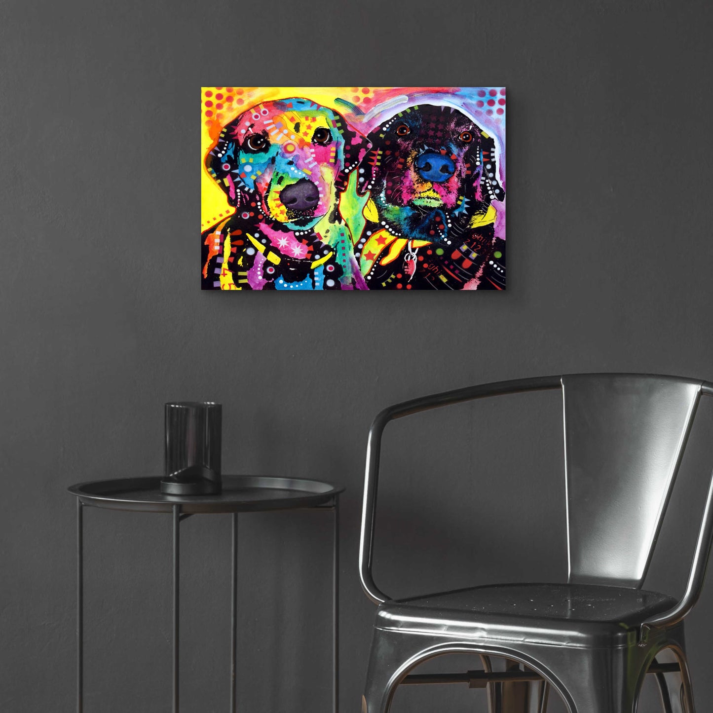 Epic Art 'Daisy and Noel' by Dean Russo, Acrylic Glass Wall Art,24x16