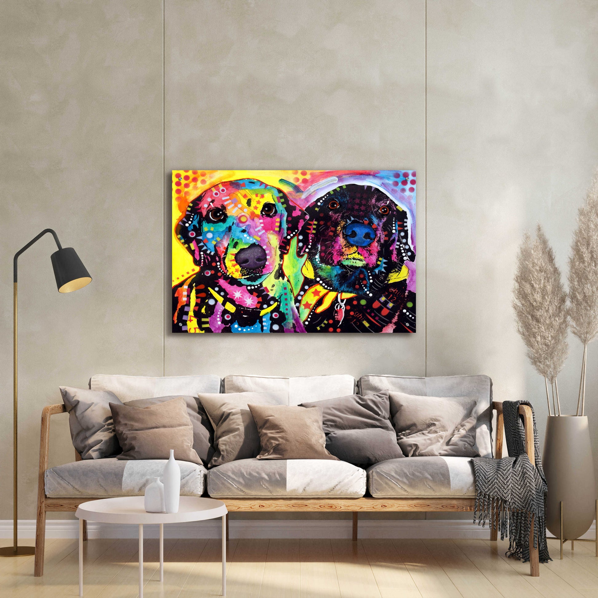 Epic Art 'Daisy and Noel' by Dean Russo, Acrylic Glass Wall Art,36x24