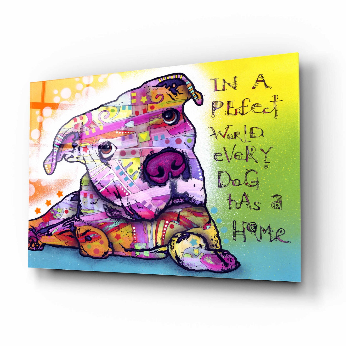 Epic Art 'Firu 2' by Dean Russo, Acrylic Glass Wall Art,16x12