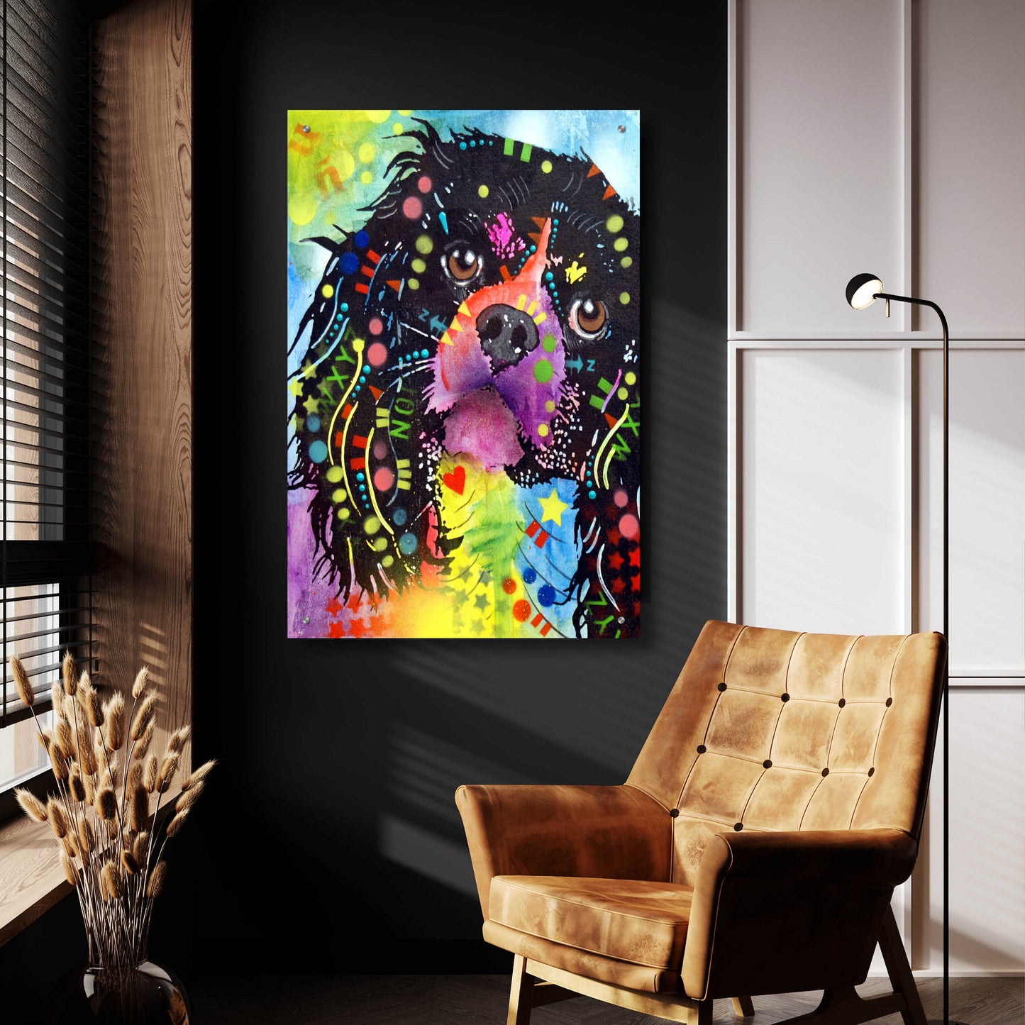 Epic Art 'King Charles 2' by Dean Russo, Acrylic Glass Wall Art,24x36