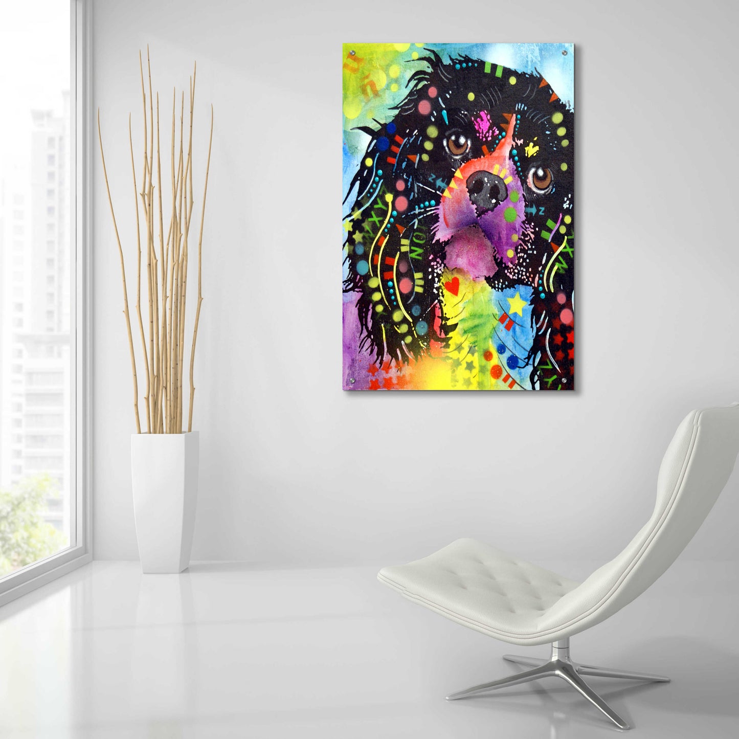 Epic Art 'King Charles 2' by Dean Russo, Acrylic Glass Wall Art,24x36