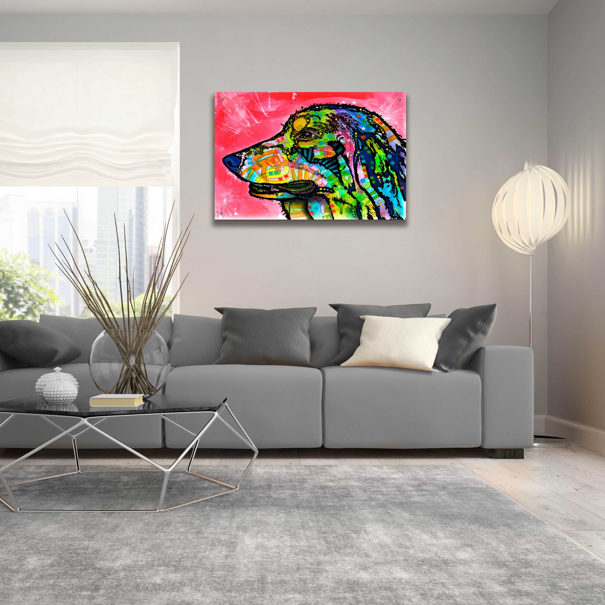 Epic Art 'Quinn' by Dean Russo, Acrylic Glass Wall Art,36x24