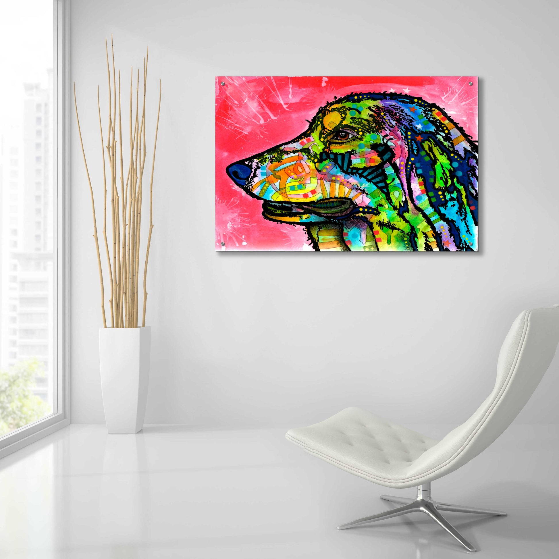 Epic Art 'Quinn' by Dean Russo, Acrylic Glass Wall Art,36x24