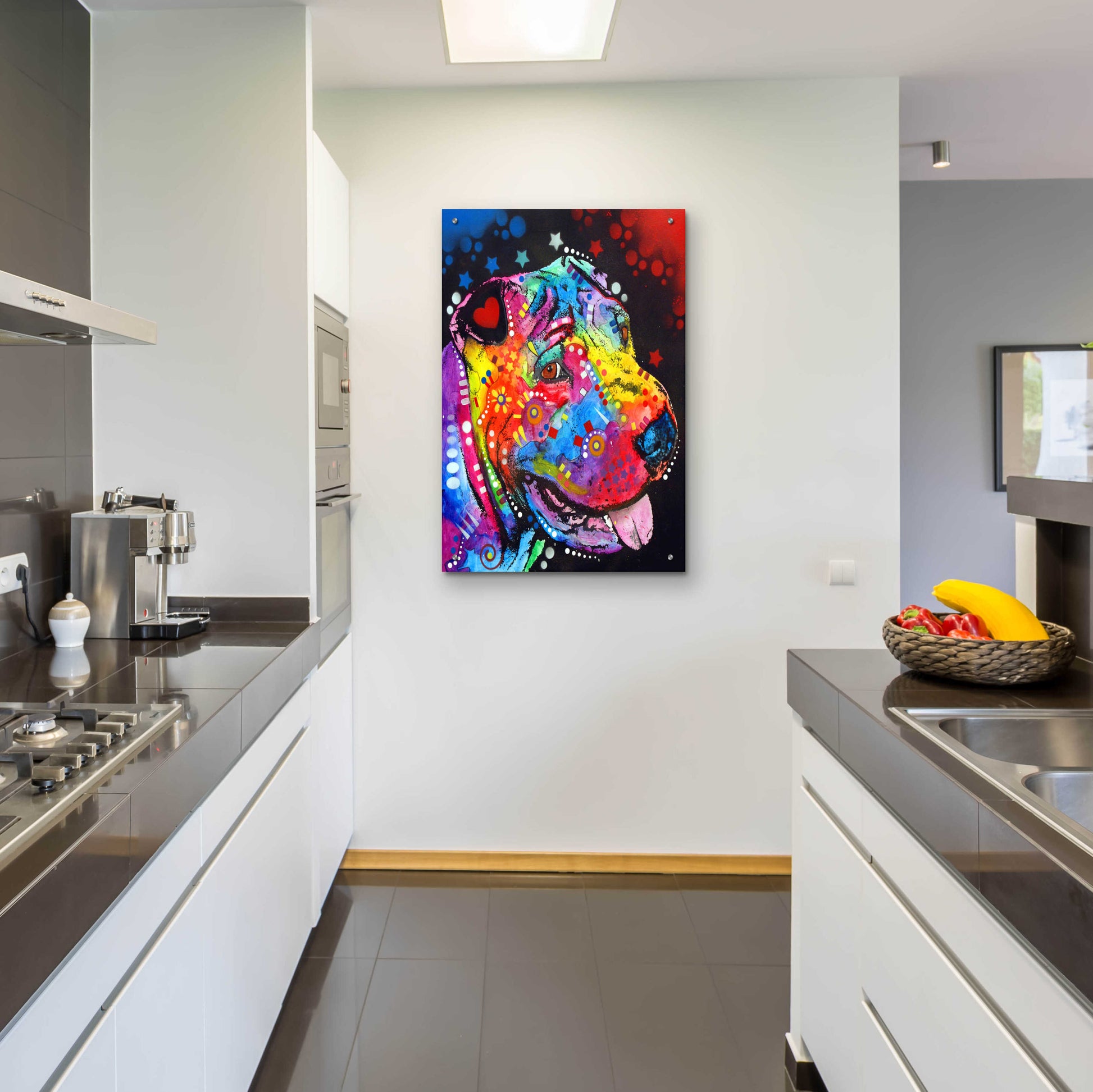 Epic Art 'Shar Pei' by Dean Russo, Acrylic Glass Wall Art,24x36