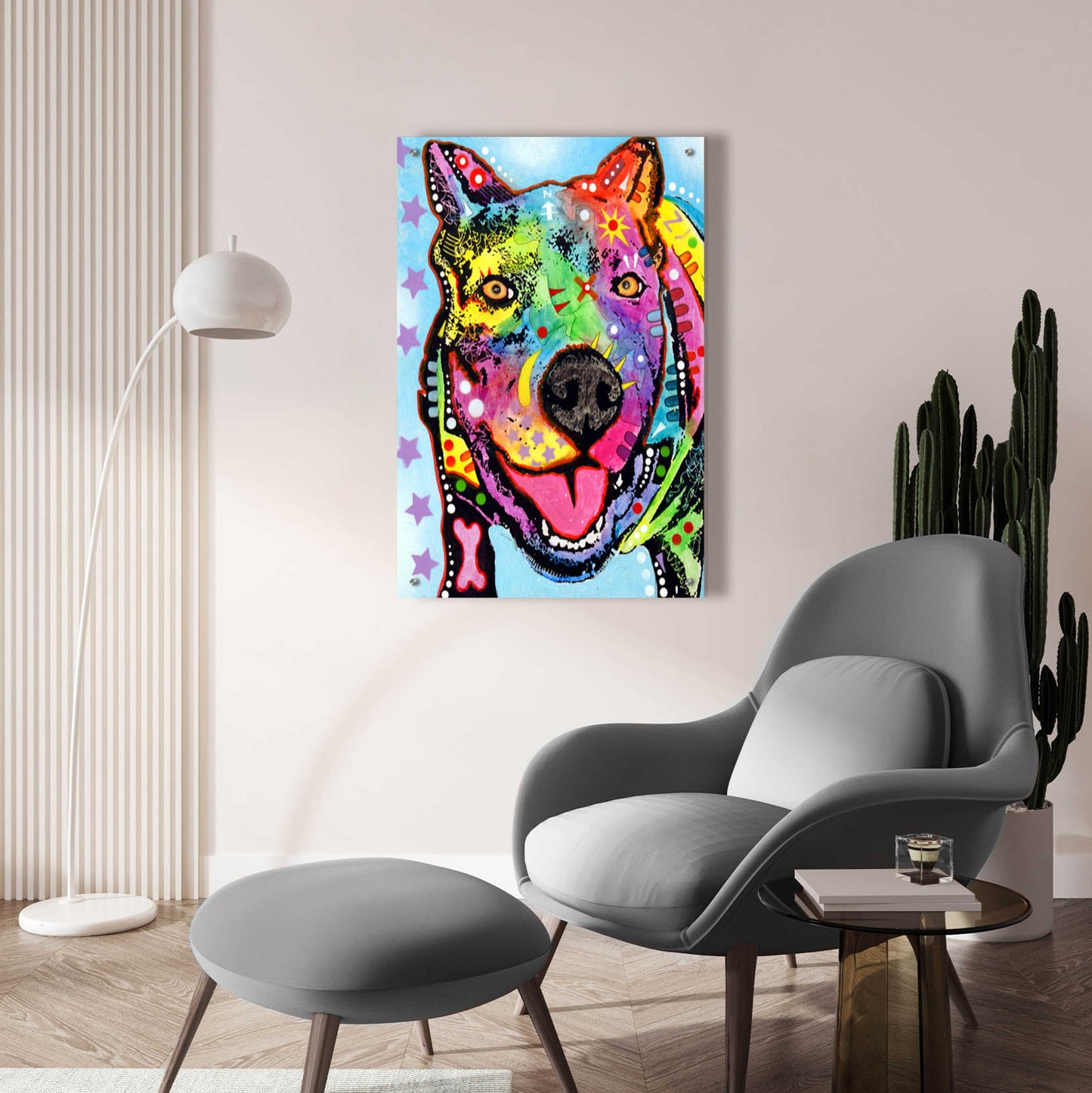 Epic Art 'Smokey 2' by Dean Russo, Acrylic Glass Wall Art,24x36