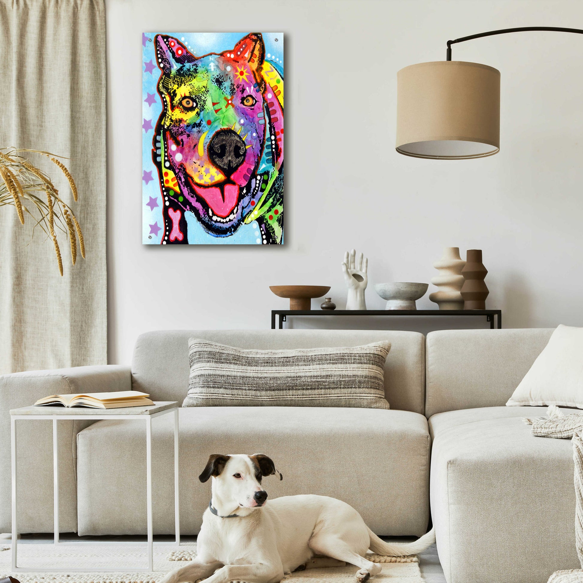 Epic Art 'Smokey 2' by Dean Russo, Acrylic Glass Wall Art,24x36