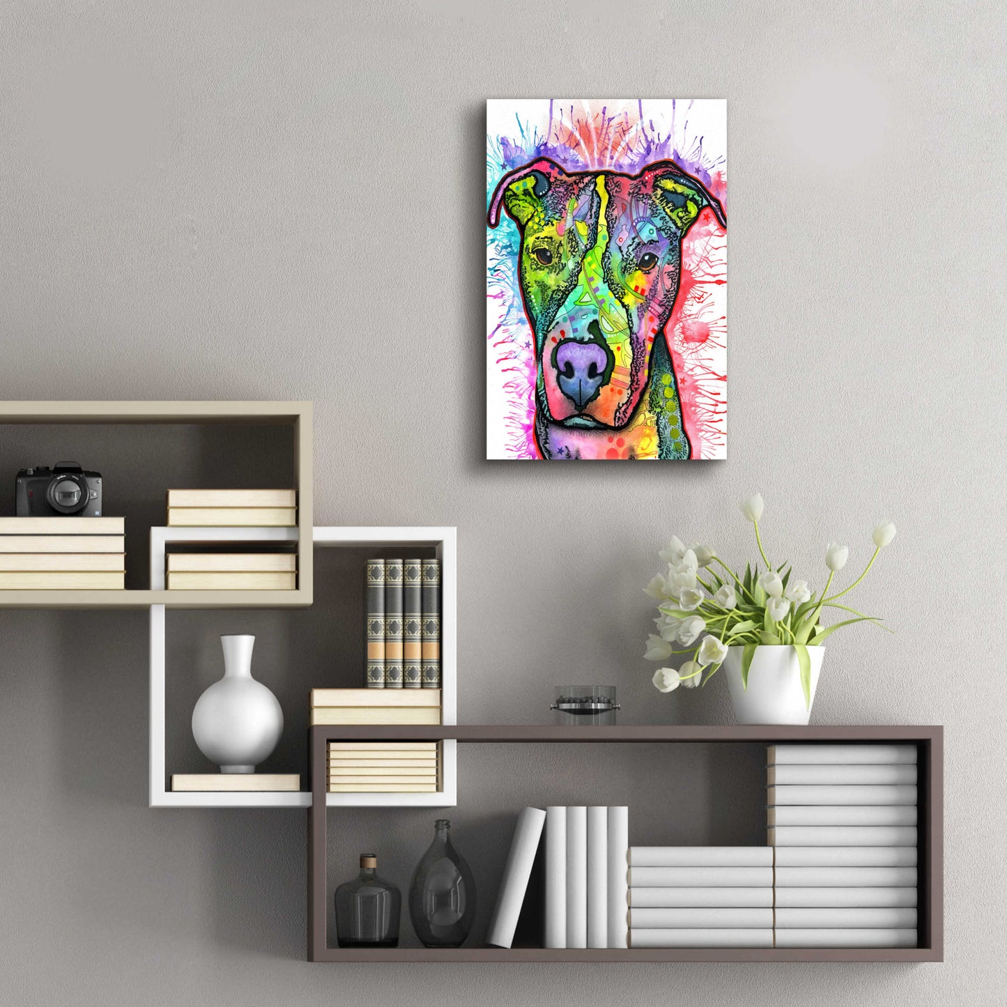 Epic Art 'Snoopy' by Dean Russo, Acrylic Glass Wall Art,16x24