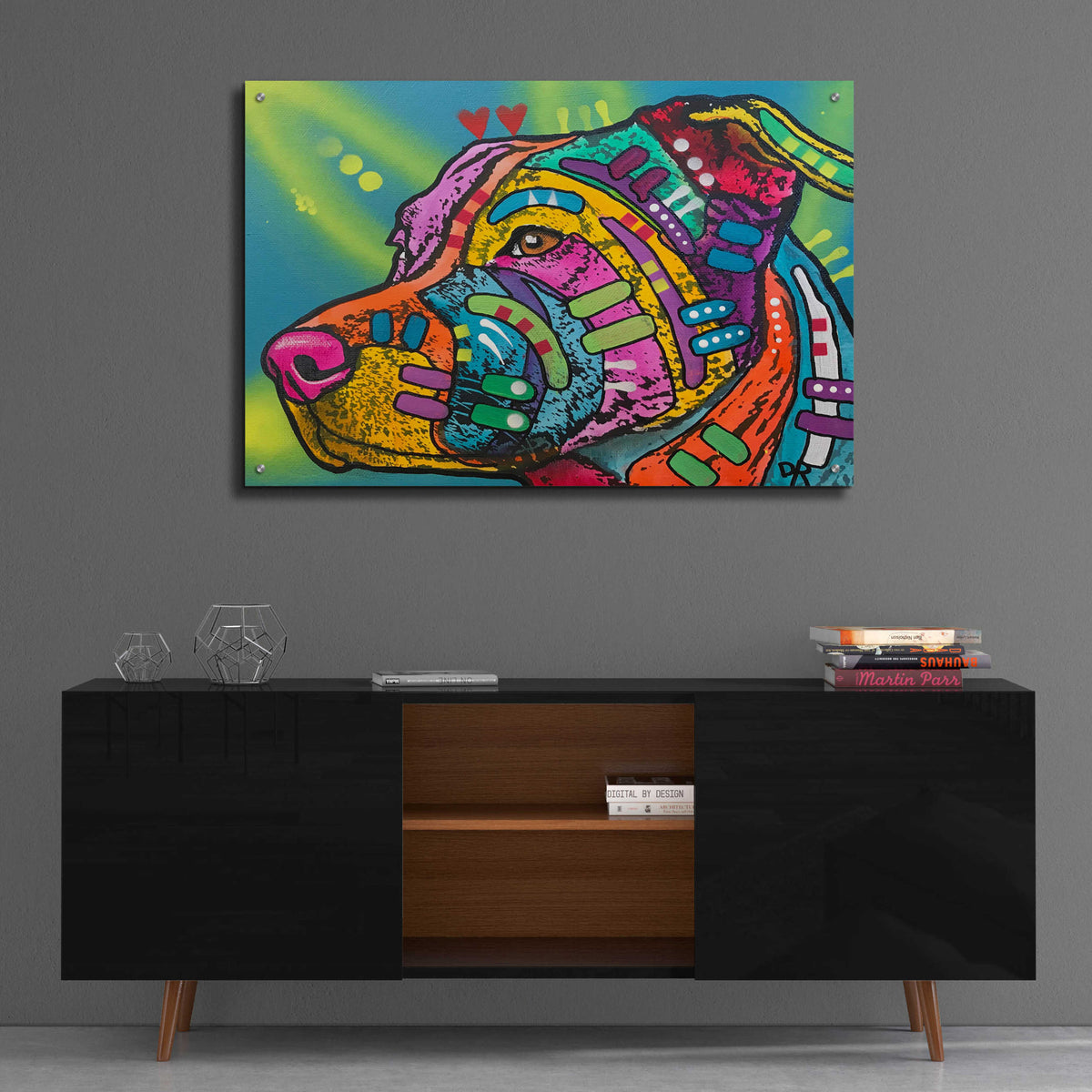 Epic Art 'Bailey' by Dean Russo, Acrylic Glass Wall Art,36x24