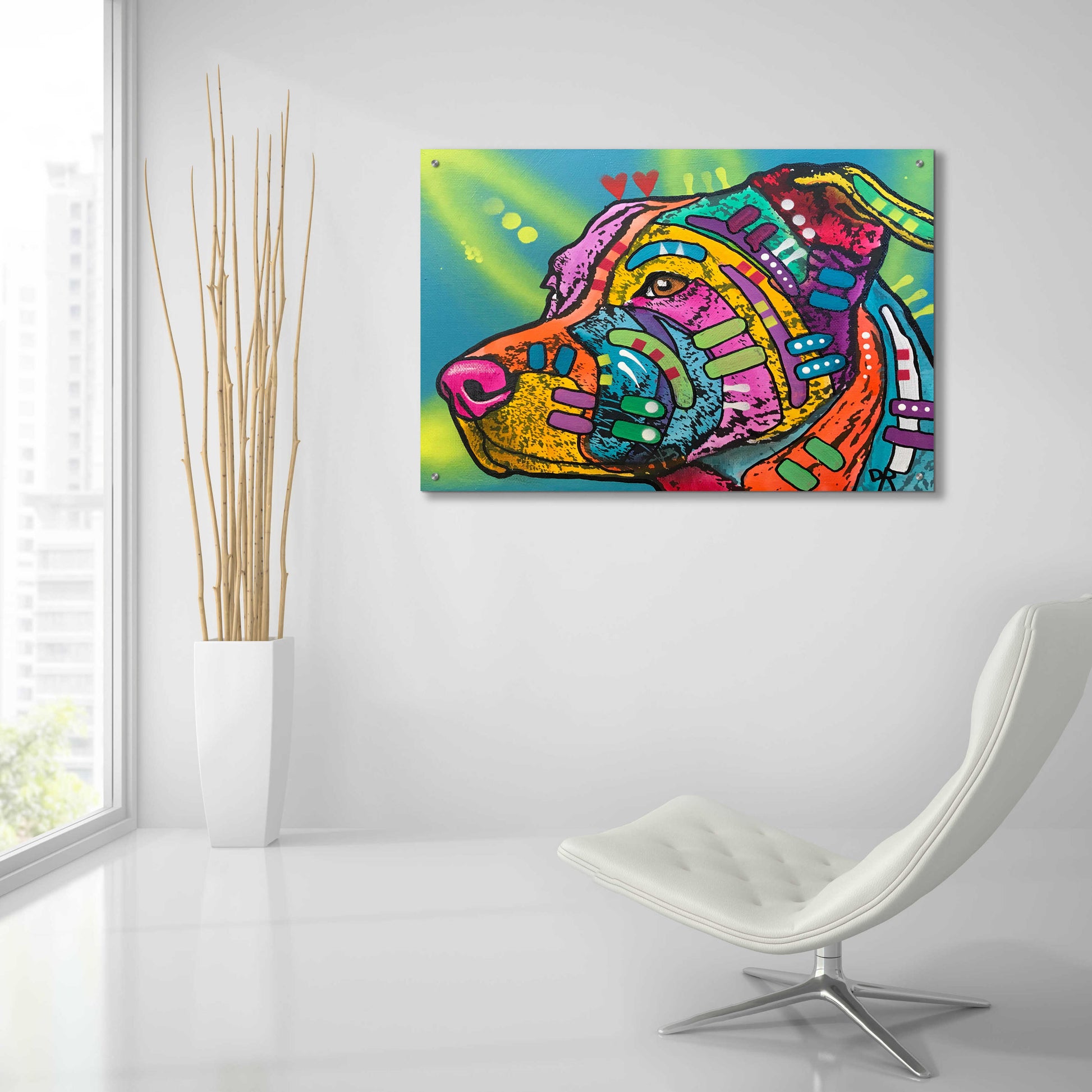 Epic Art 'Bailey' by Dean Russo, Acrylic Glass Wall Art,36x24