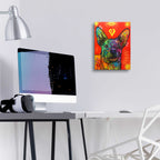 Epic Art 'Randy' by Dean Russo, Acrylic Glass Wall Art,12x16