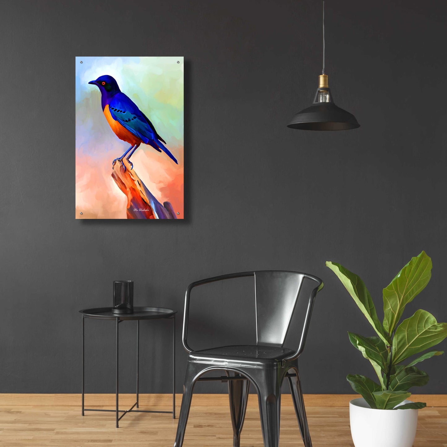 Epic Art 'Bird' by Ata Alishahi, Acrylic Glass Wall Art,24x36