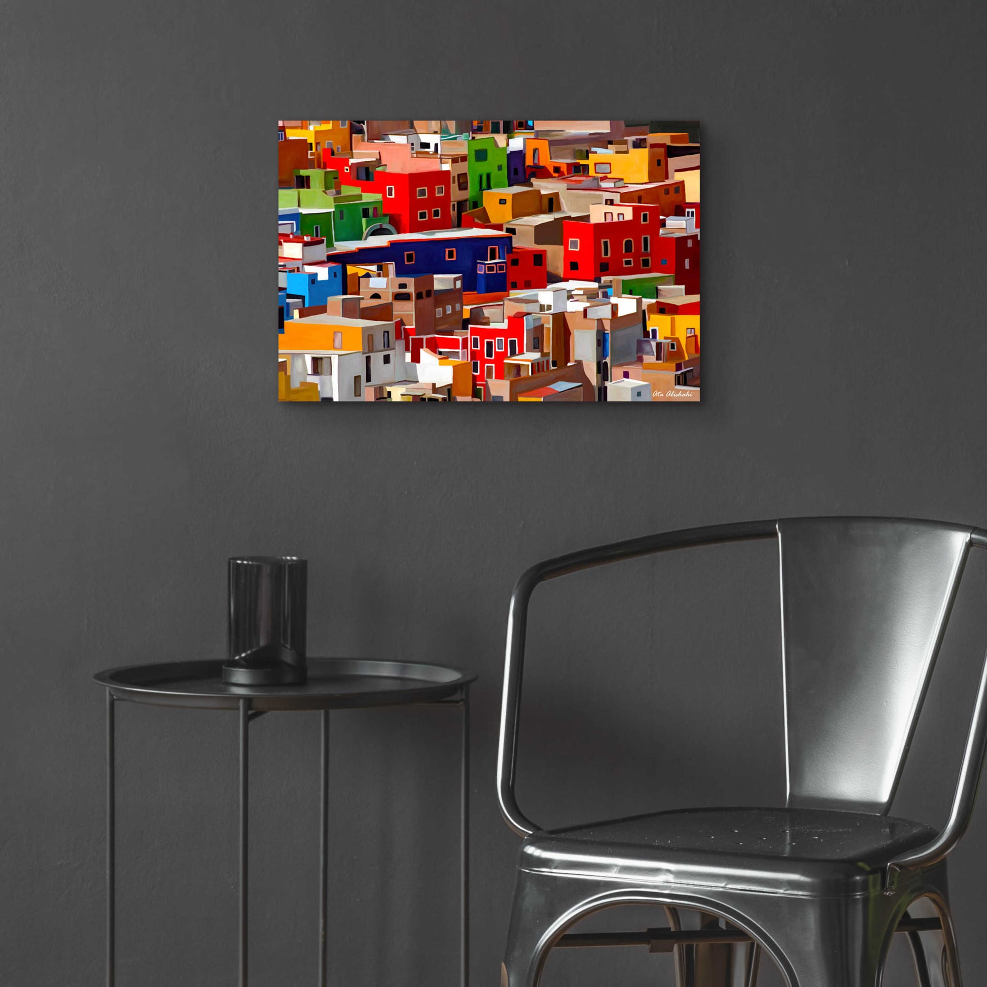 Epic Art 'Color town' by Ata Alishahi, Acrylic Glass Wall Art,24x16