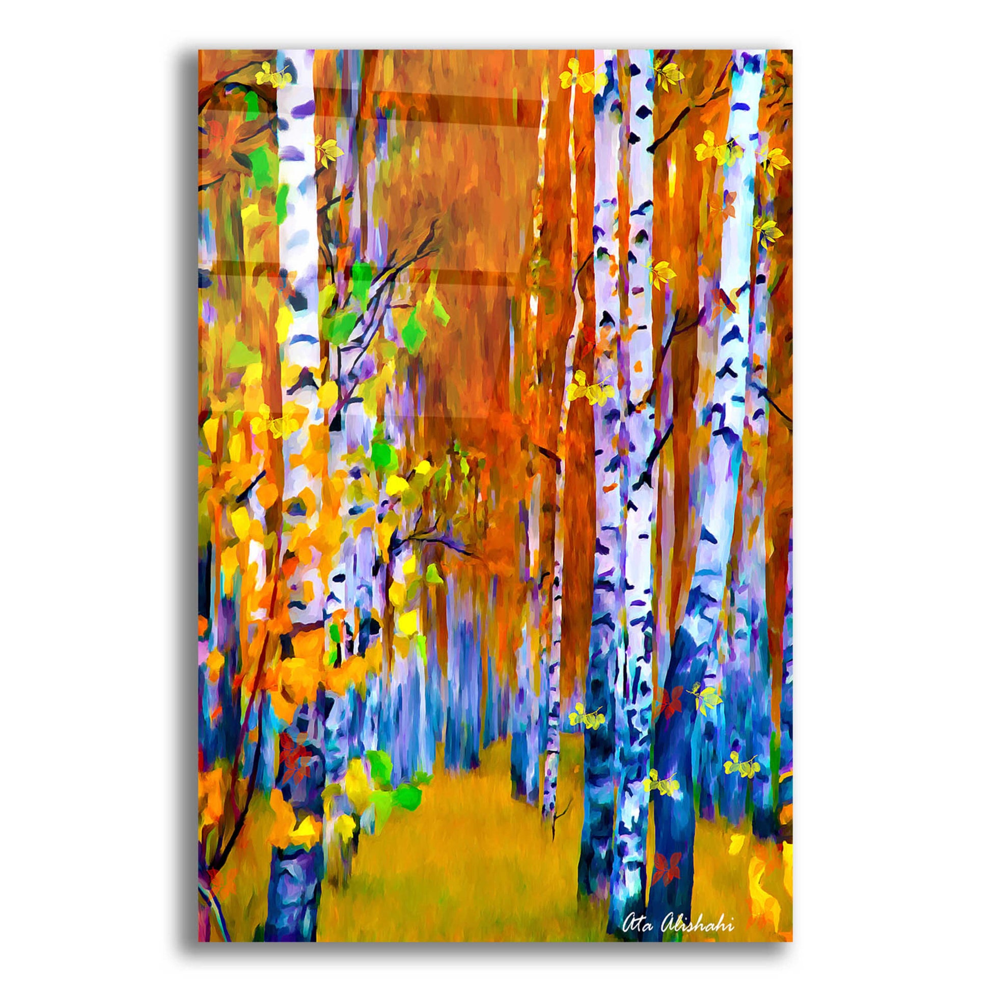 Epic Art 'Autumn' by Ata Alishahi, Acrylic Glass Wall Art,12x16