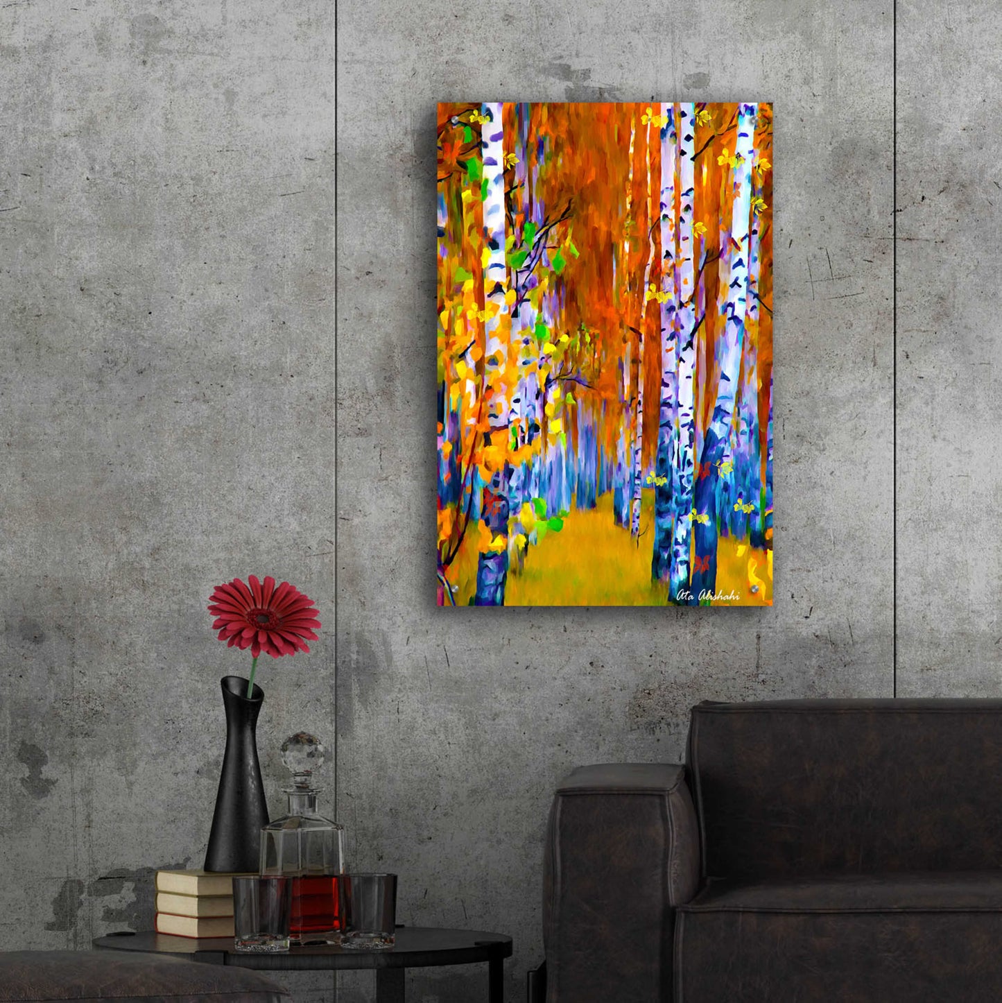 Epic Art 'Autumn' by Ata Alishahi, Acrylic Glass Wall Art,24x36