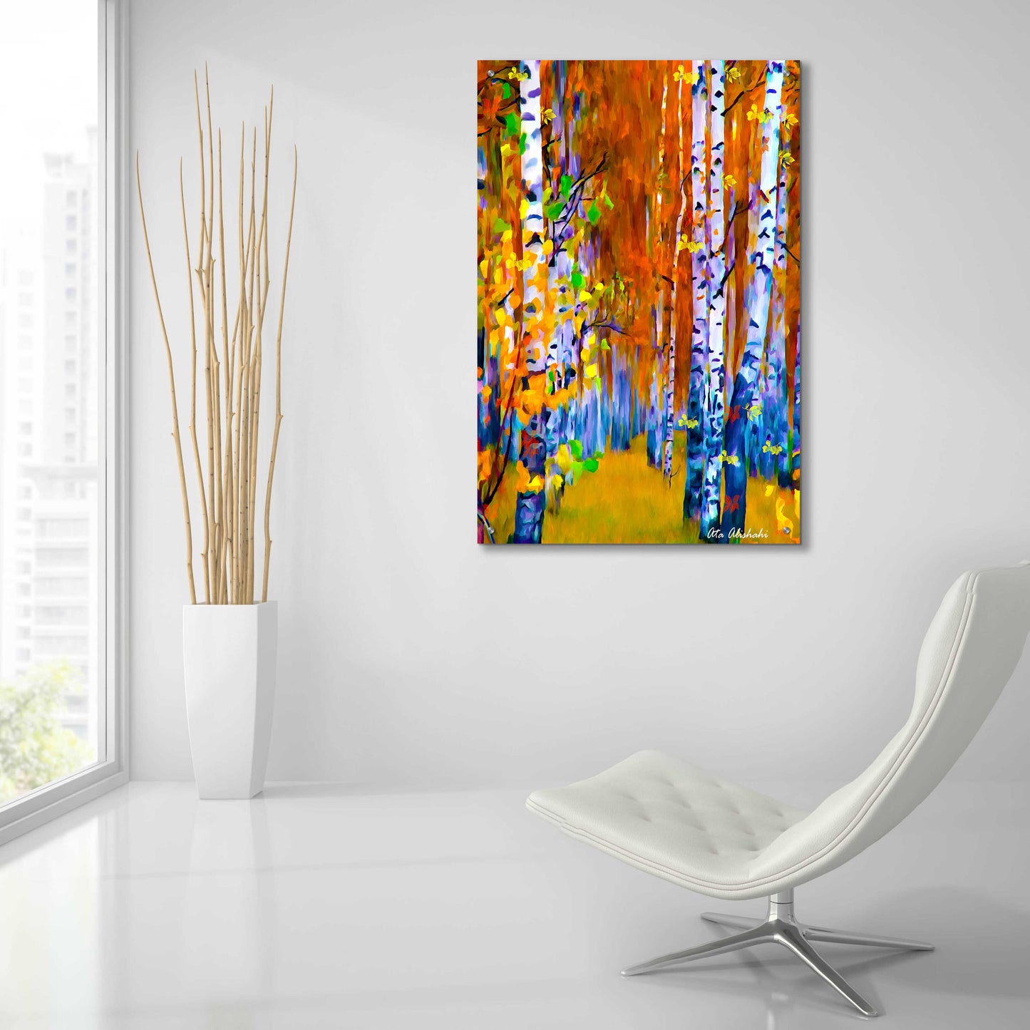 Epic Art 'Autumn' by Ata Alishahi, Acrylic Glass Wall Art,24x36