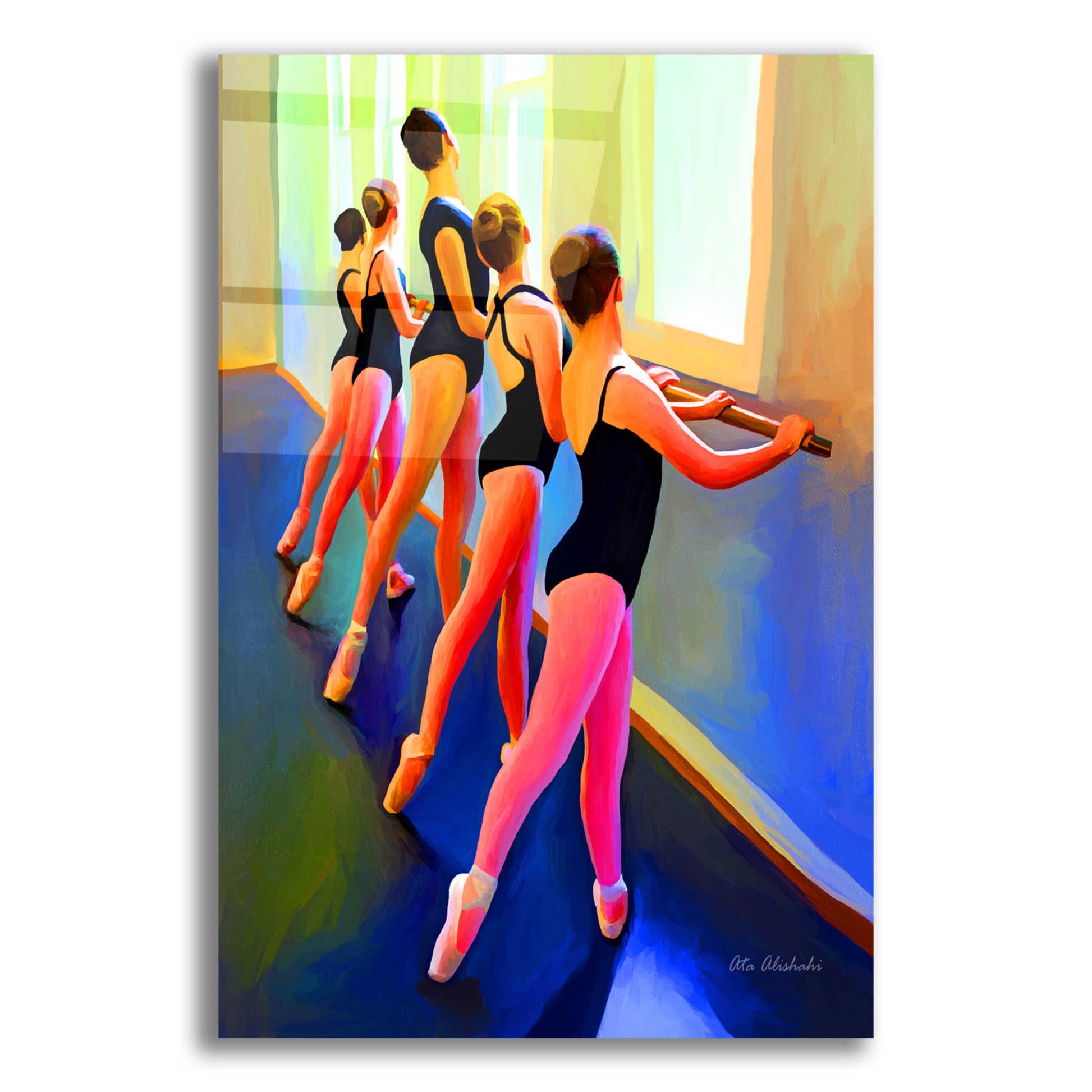 Epic Art 'Ballet Dance' by Ata Alishahi, Acrylic Glass Wall Art,12x16