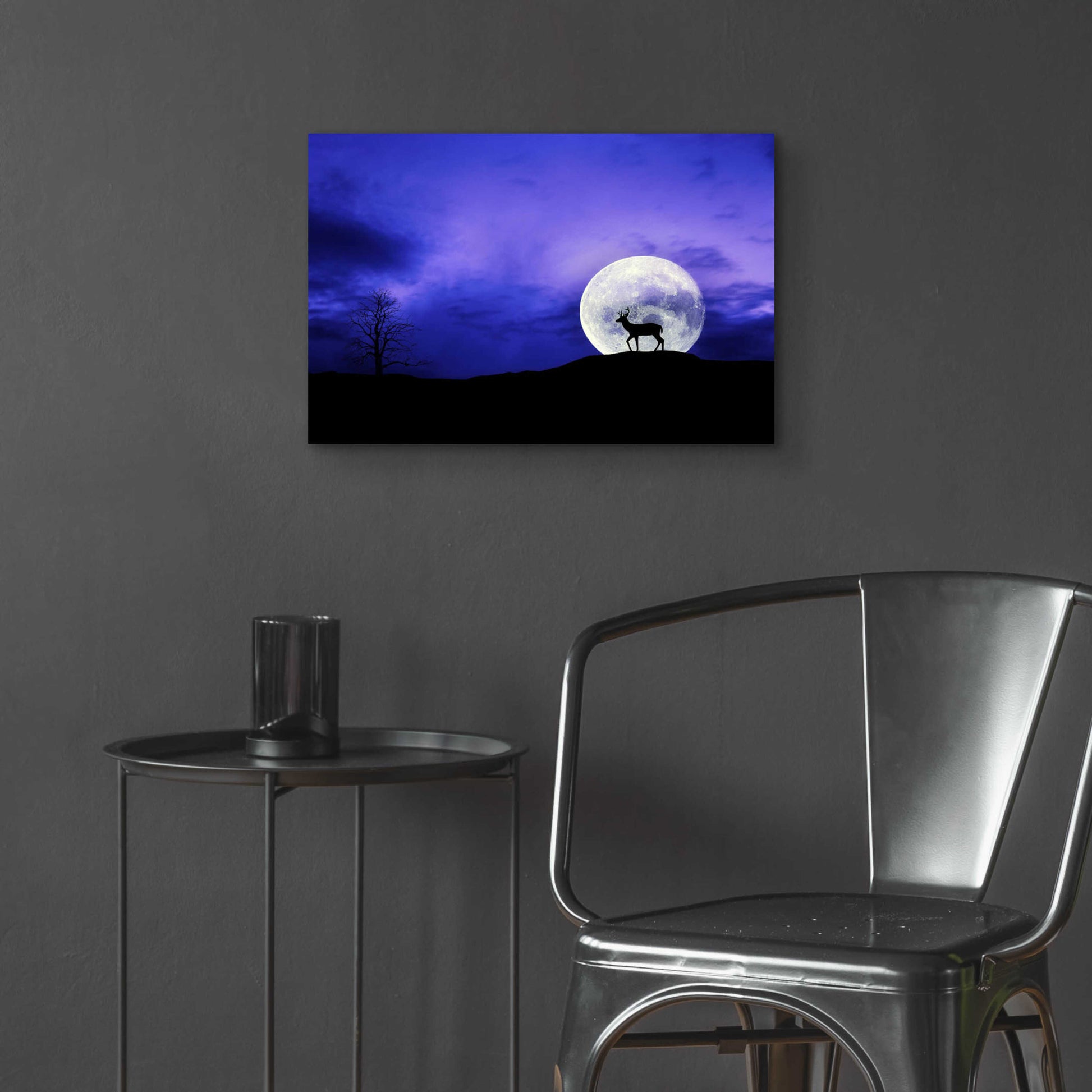 Epic Art 'Big Moon' by Ata Alishahi, Acrylic Glass Wall Art,24x16