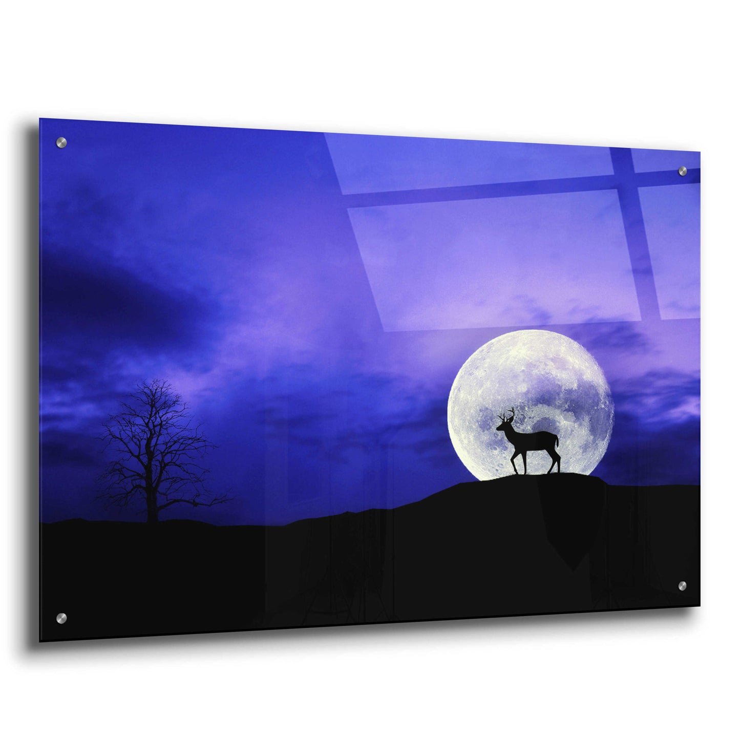 Epic Art 'Big Moon' by Ata Alishahi, Acrylic Glass Wall Art,36x24